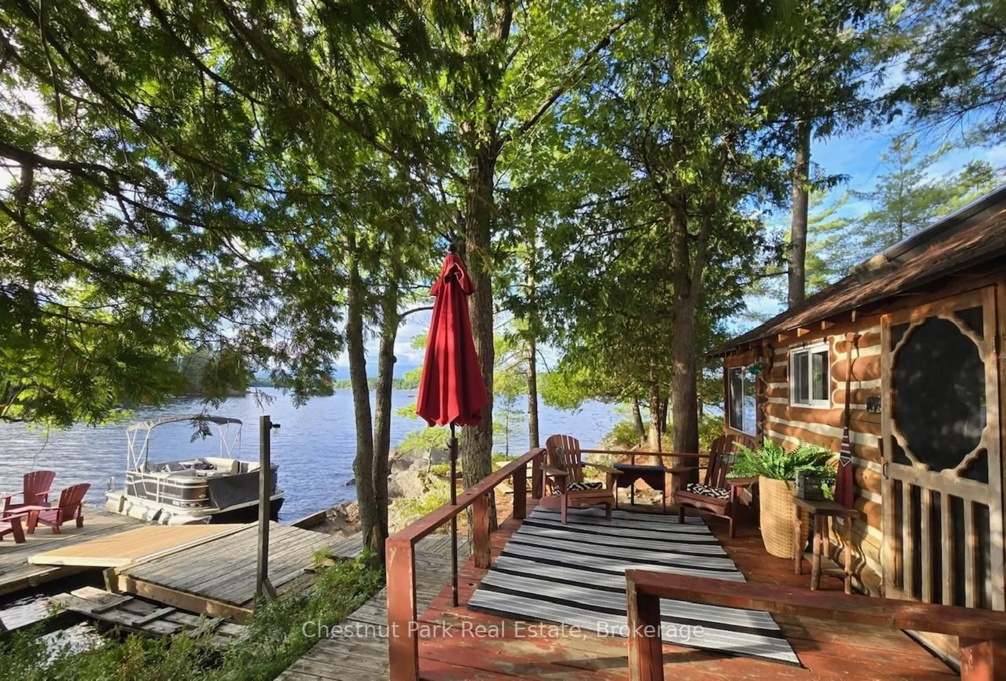 Patio, water/lake/river/ocean view for 10 Island 21 KL, Gravenhurst Ontario P0E 1G0