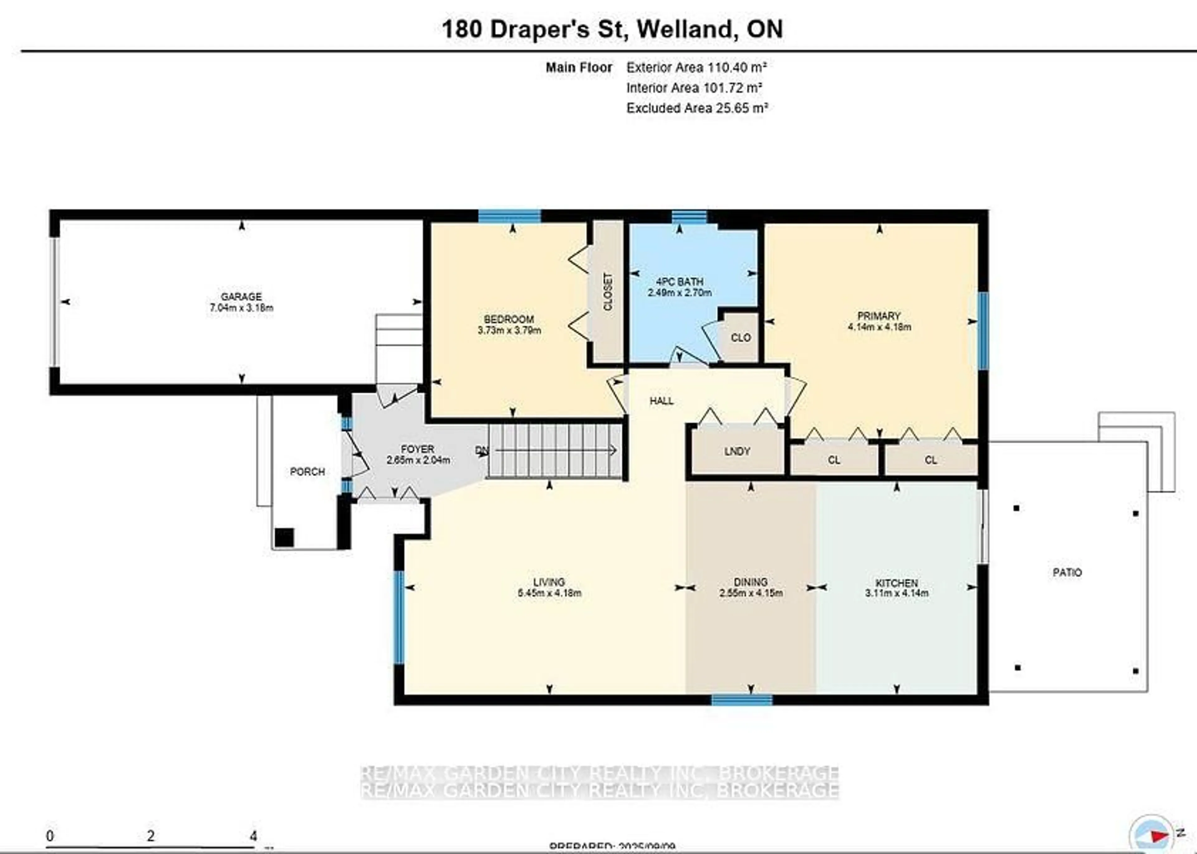 Floor plan for 180 Drapers St, Welland Ontario L3C 7N2