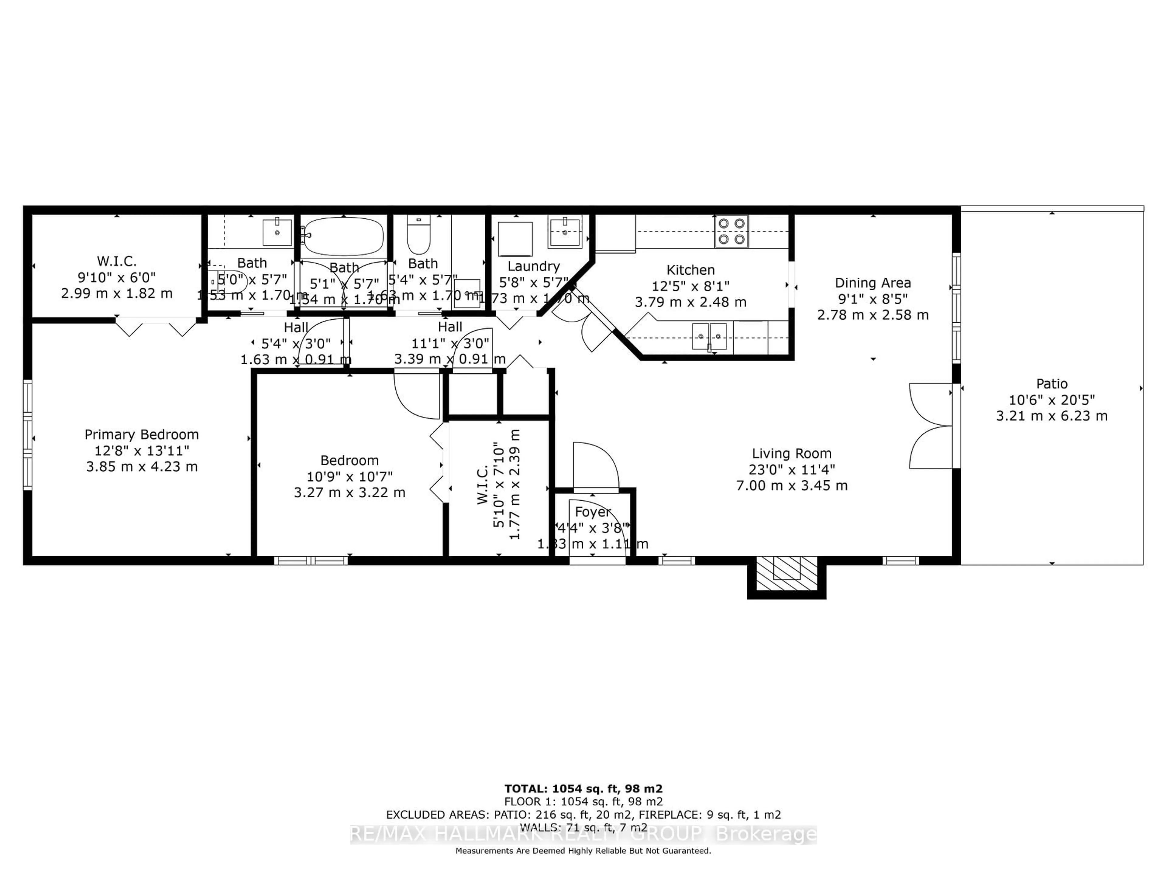 Floor plan for 19 Montcalm St #2, Ottawa Ontario K1S 0A2