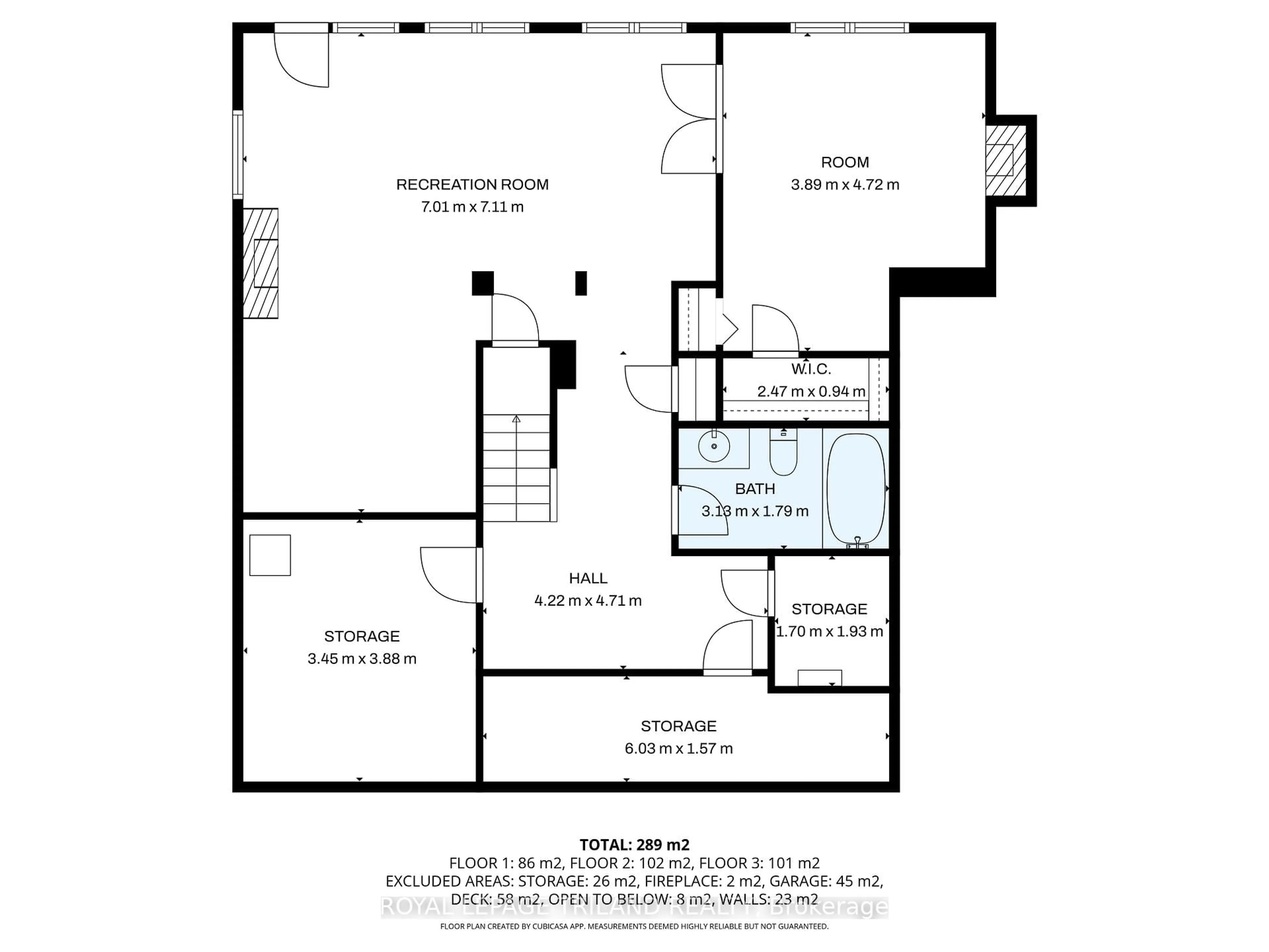 Floor plan for 100 Optimist Park Dr, London South Ontario N6K 4M1