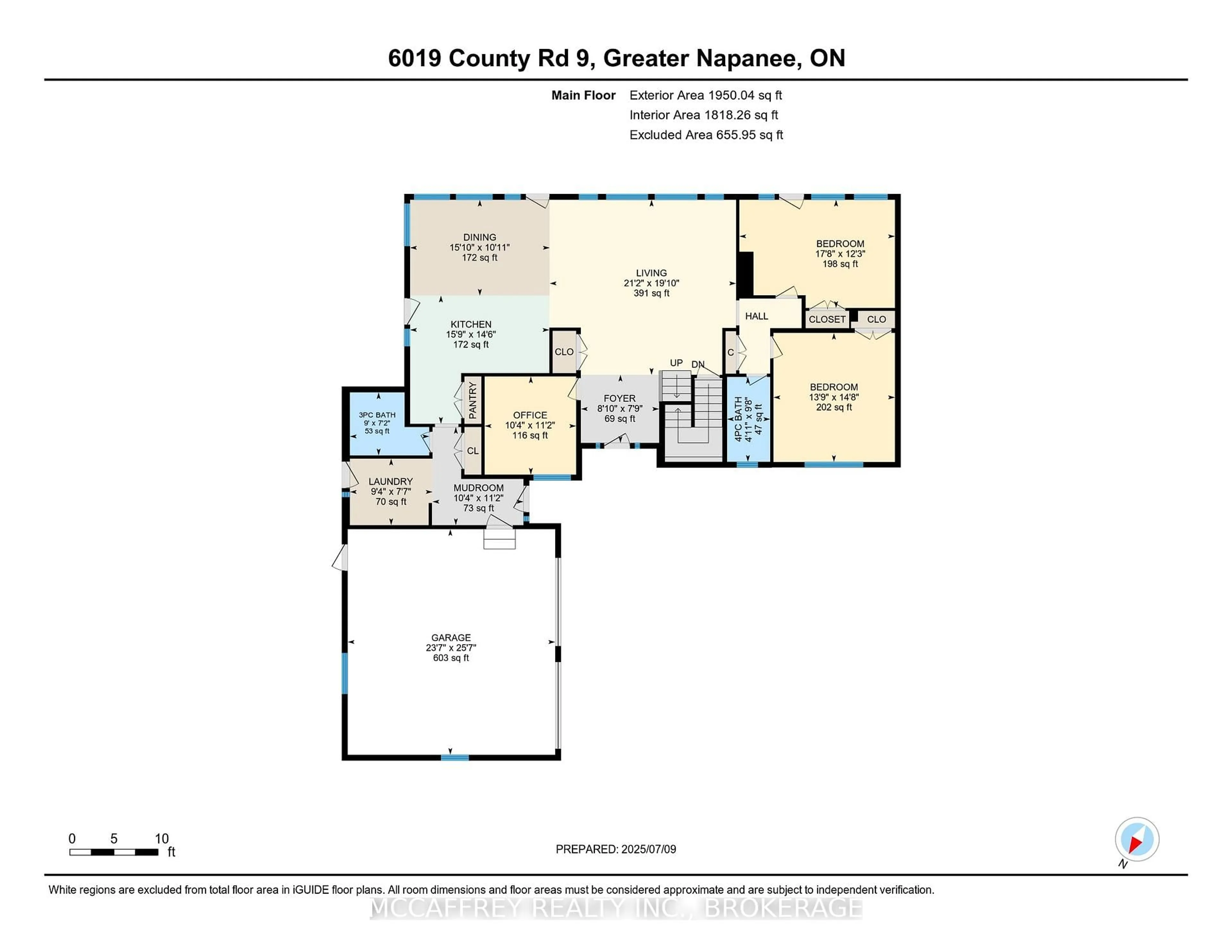 Floor plan for 6019 County Road 9, Napanee Ontario K7R 3K8