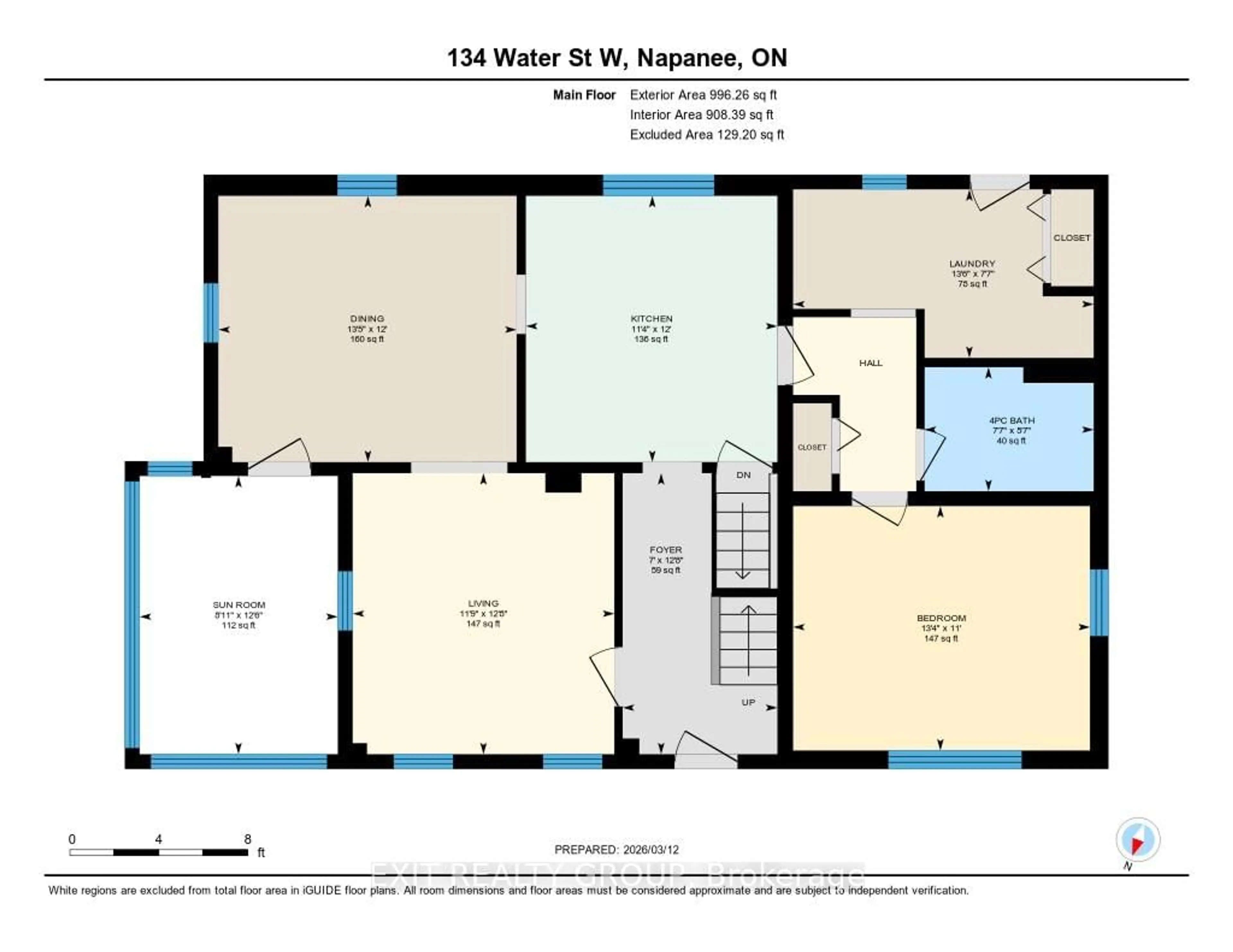 Floor plan for 134 Water St, Greater Napanee Ontario K7R 1W1