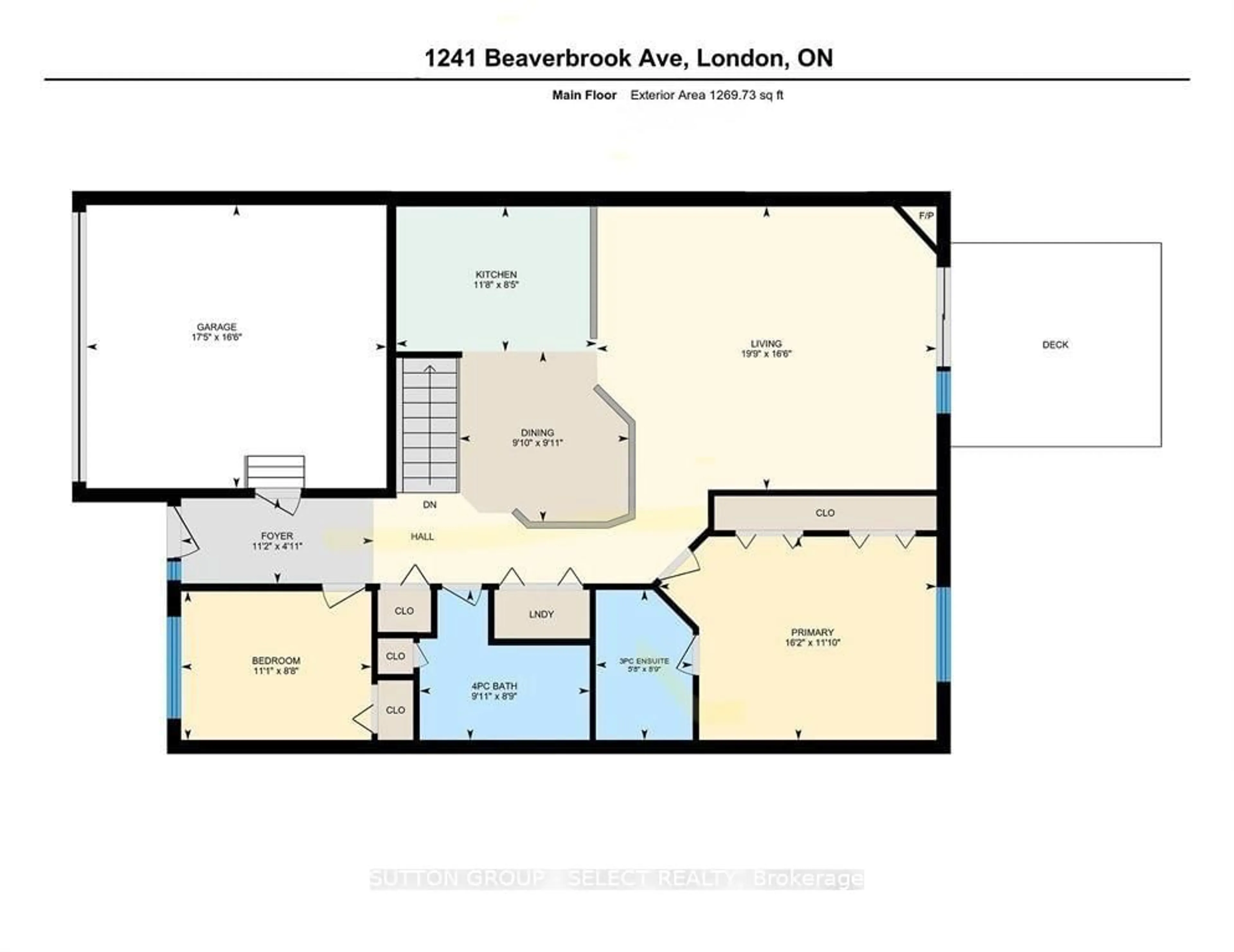 Floor plan for 1241 Beaverbrook Ave #10, London North Ontario N6H 5P1