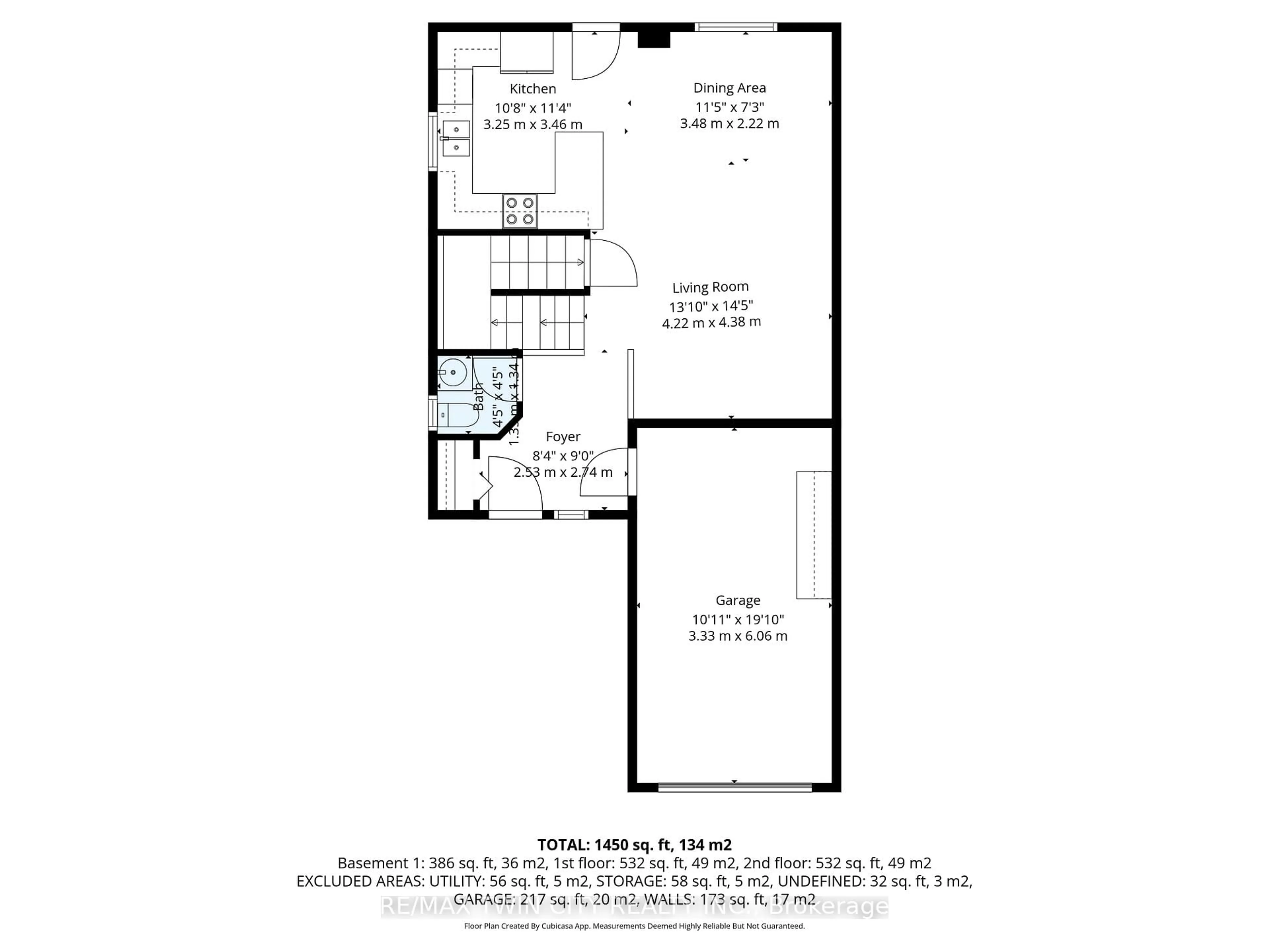 Floor plan for 15 Anastasia Cres, Brantford Ontario N3P 2A9
