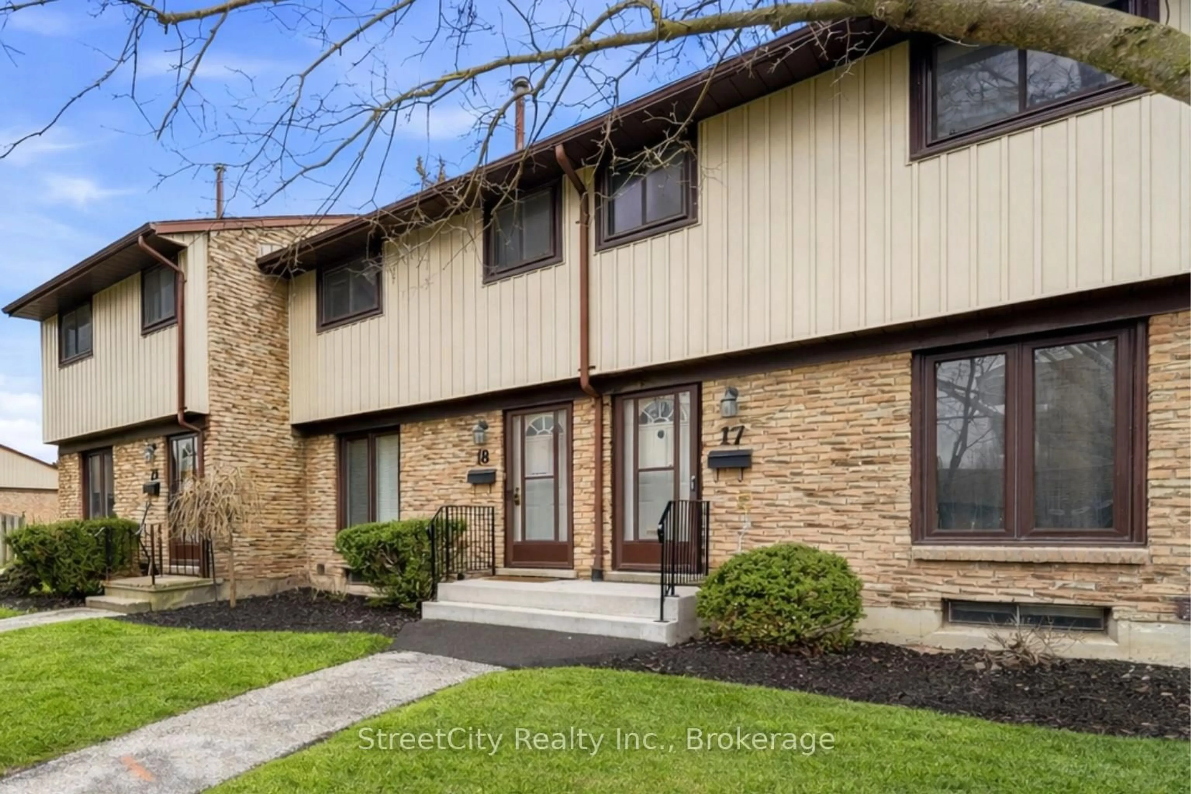 Home with brick exterior material, street for 91 Avonwood Dr #17, Stratford Ontario N4Z 1B2