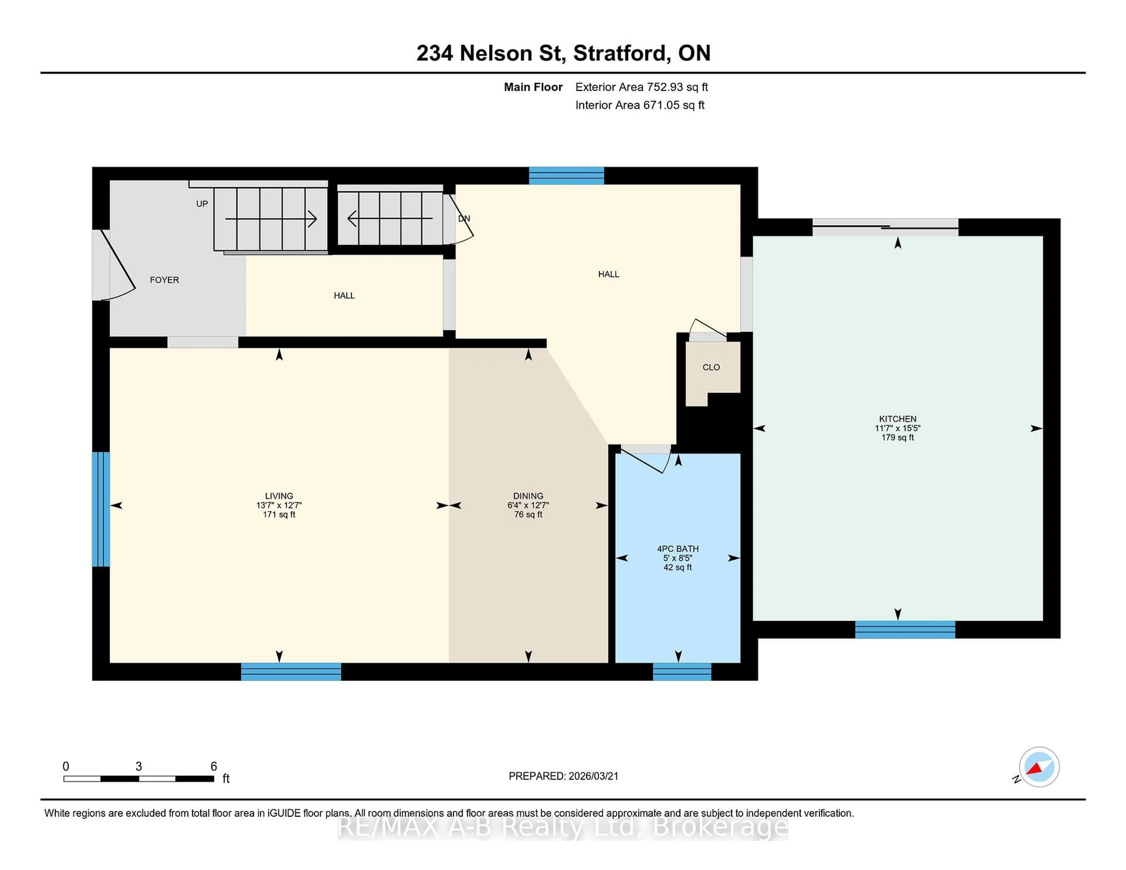 Floor plan for 234 Nelson St, Stratford Ontario N5A 2K3