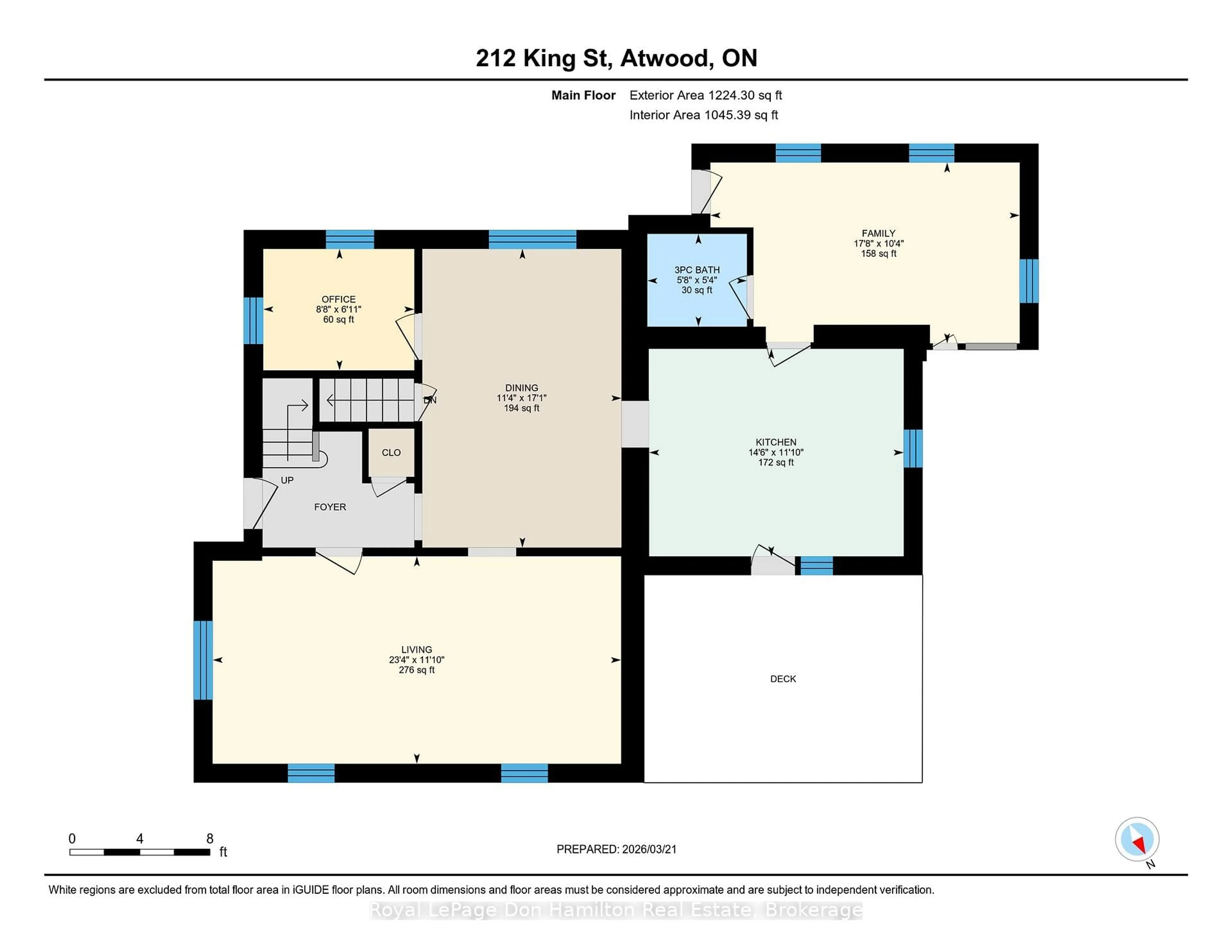 Floor plan for 212 King St, North Perth Ontario N0G 1B0