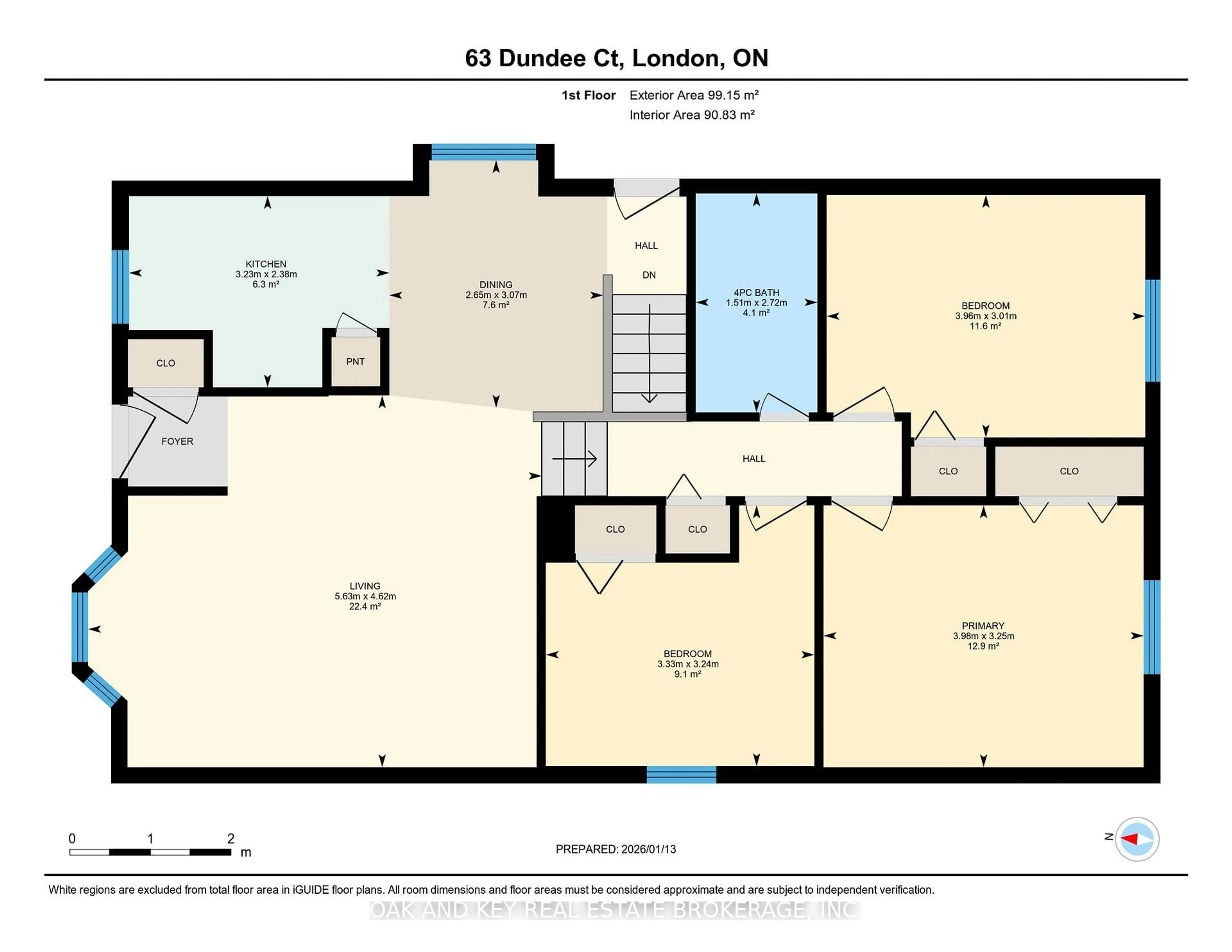 Floor plan for 63 Dundee Crt, London South Ontario N6C 5E4
