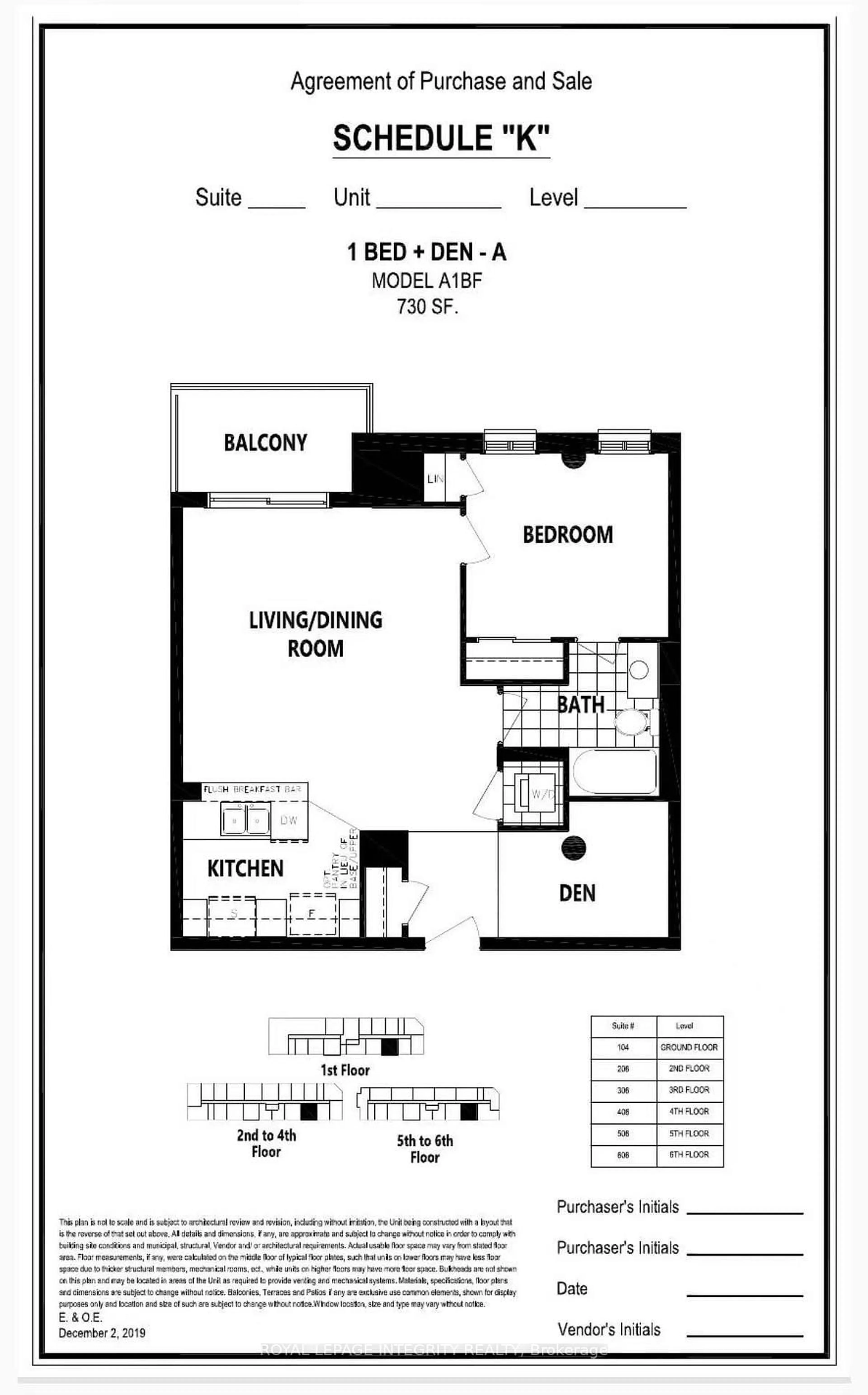 Floor plan for 1350 HEMLOCK Rd #506, Ottawa Ontario K1K 5C2