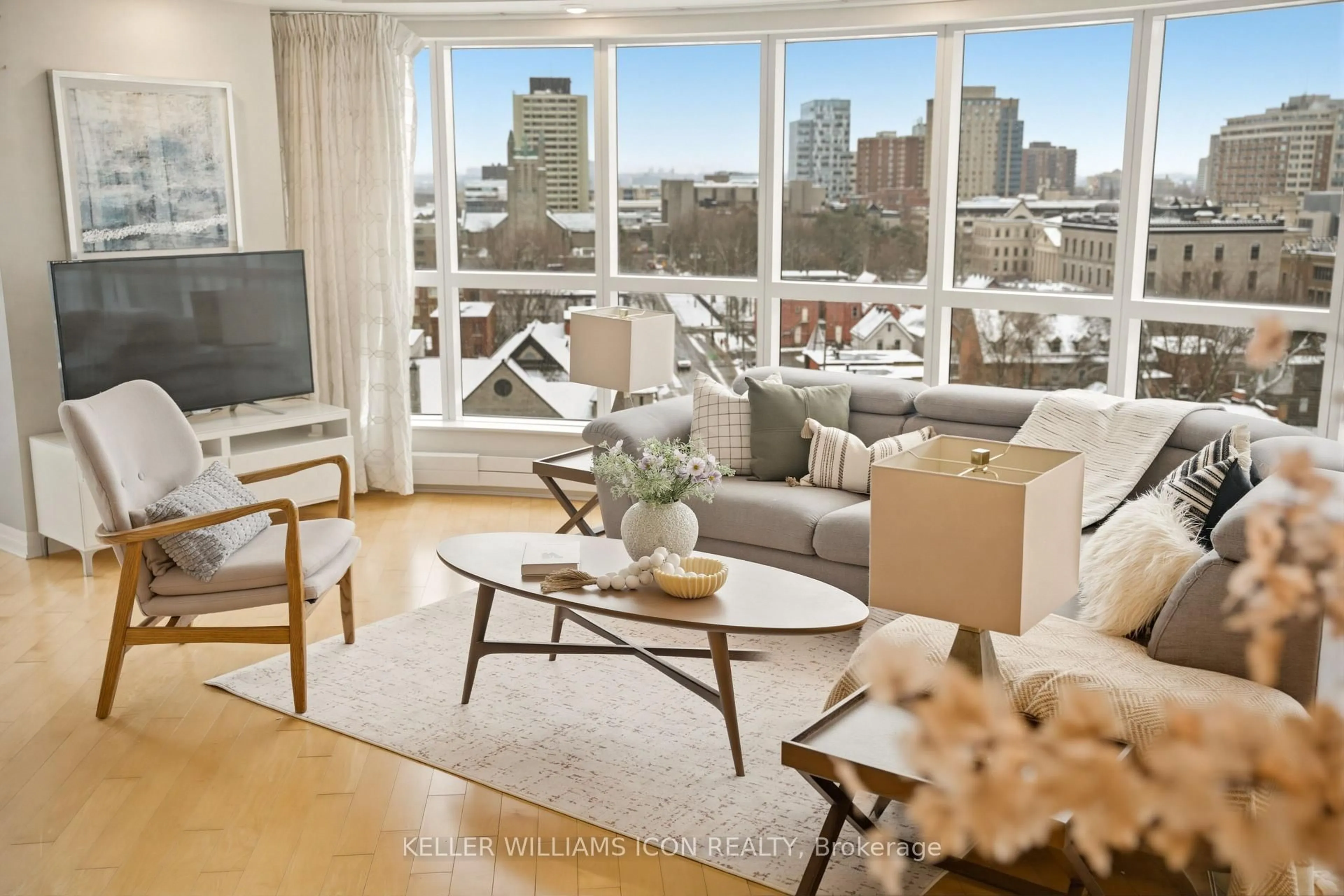 Living room with furniture, unknown for 195 Besserer St #1301, Ottawa Ontario K1N 0B6