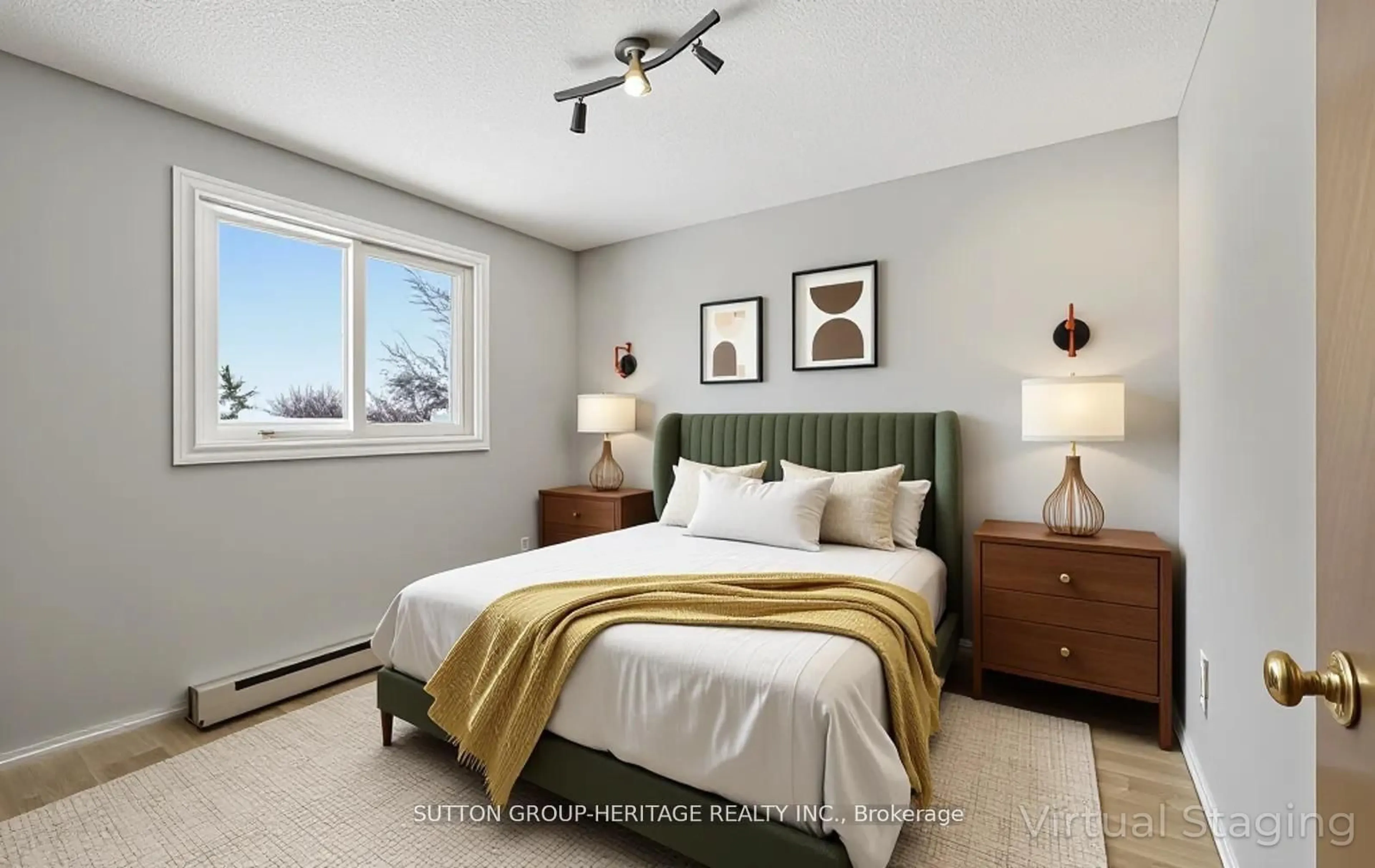 Bedroom with bed, unknown for 2418 Mountland Dr #102, Peterborough Ontario K9K 2E2