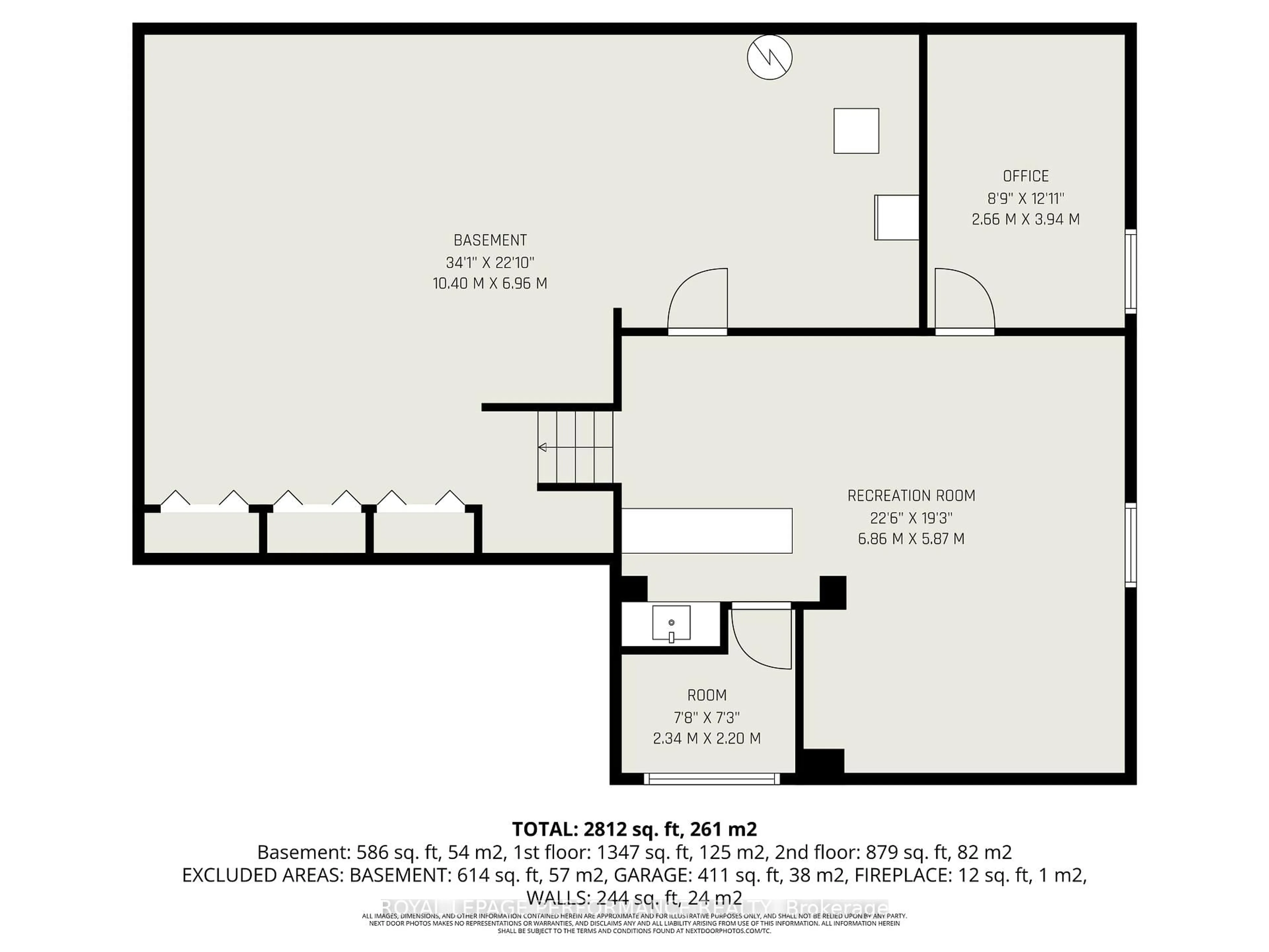Floor plan for 10 Oakhurst Cres, Ottawa Ontario K1B 4A6