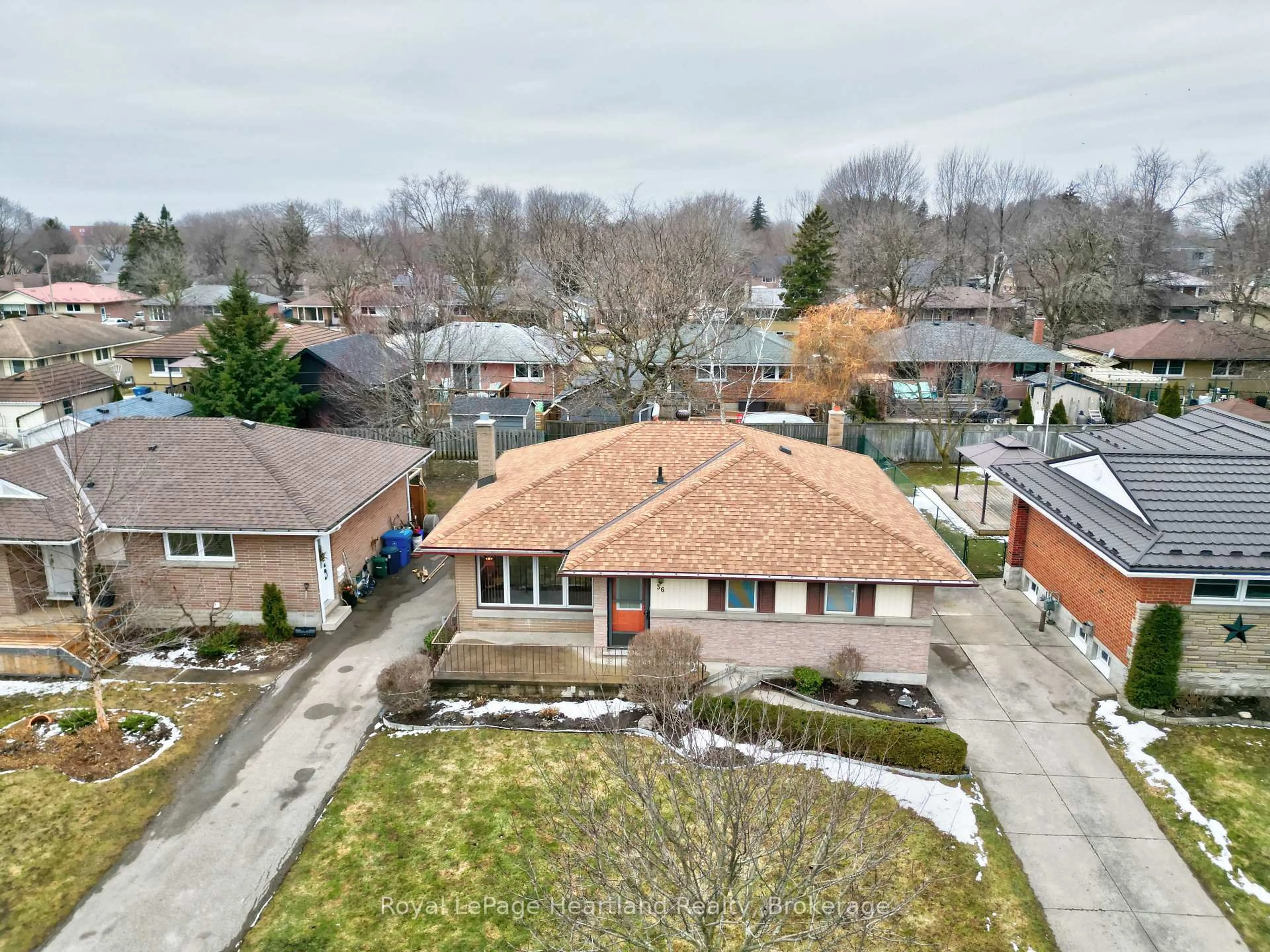 A pic from outside/outdoor area/front of a property/back of a property/a pic from drone, street for 36 McDonald St, Stratford Ontario N5A 4W5