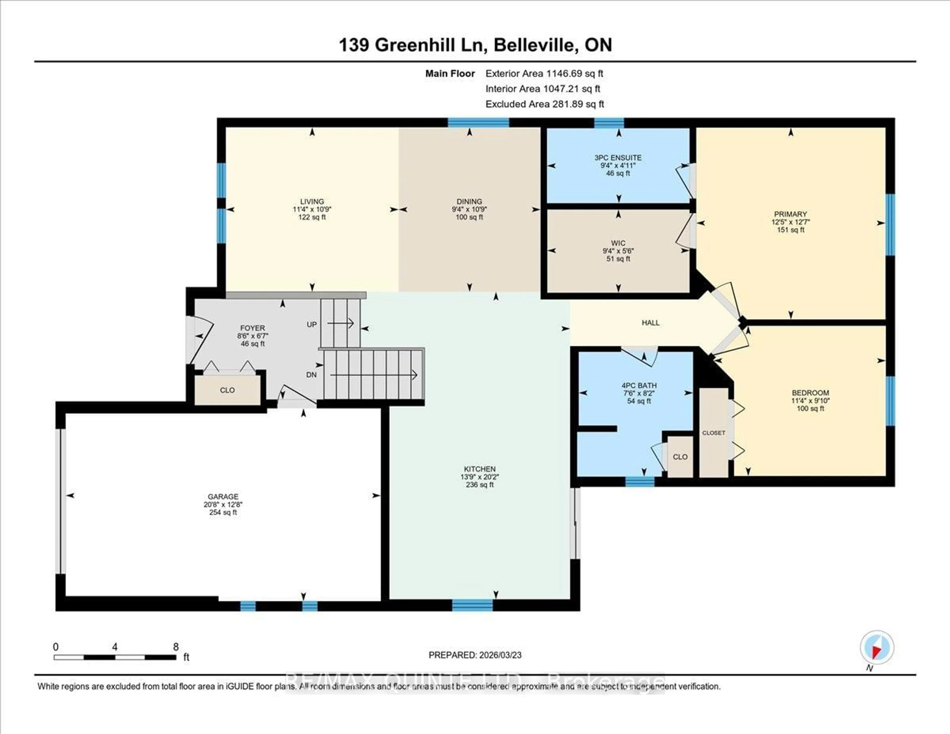 Floor plan for 139 Greenhill Lane, Belleville Ontario K8N 0C7
