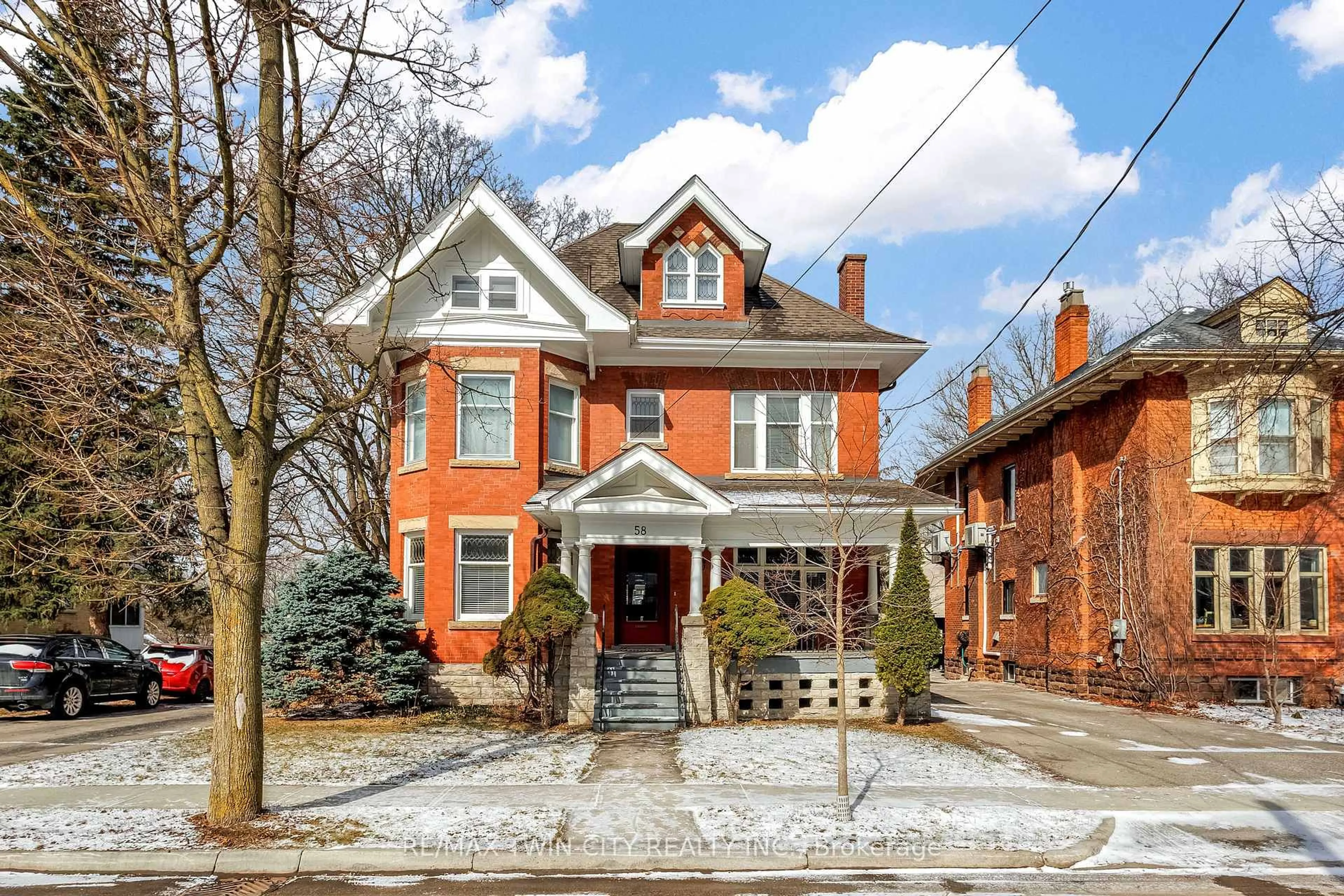 Home with brick exterior material, street for 58 Lorne Cres, Brantford Ontario N3T 4L7