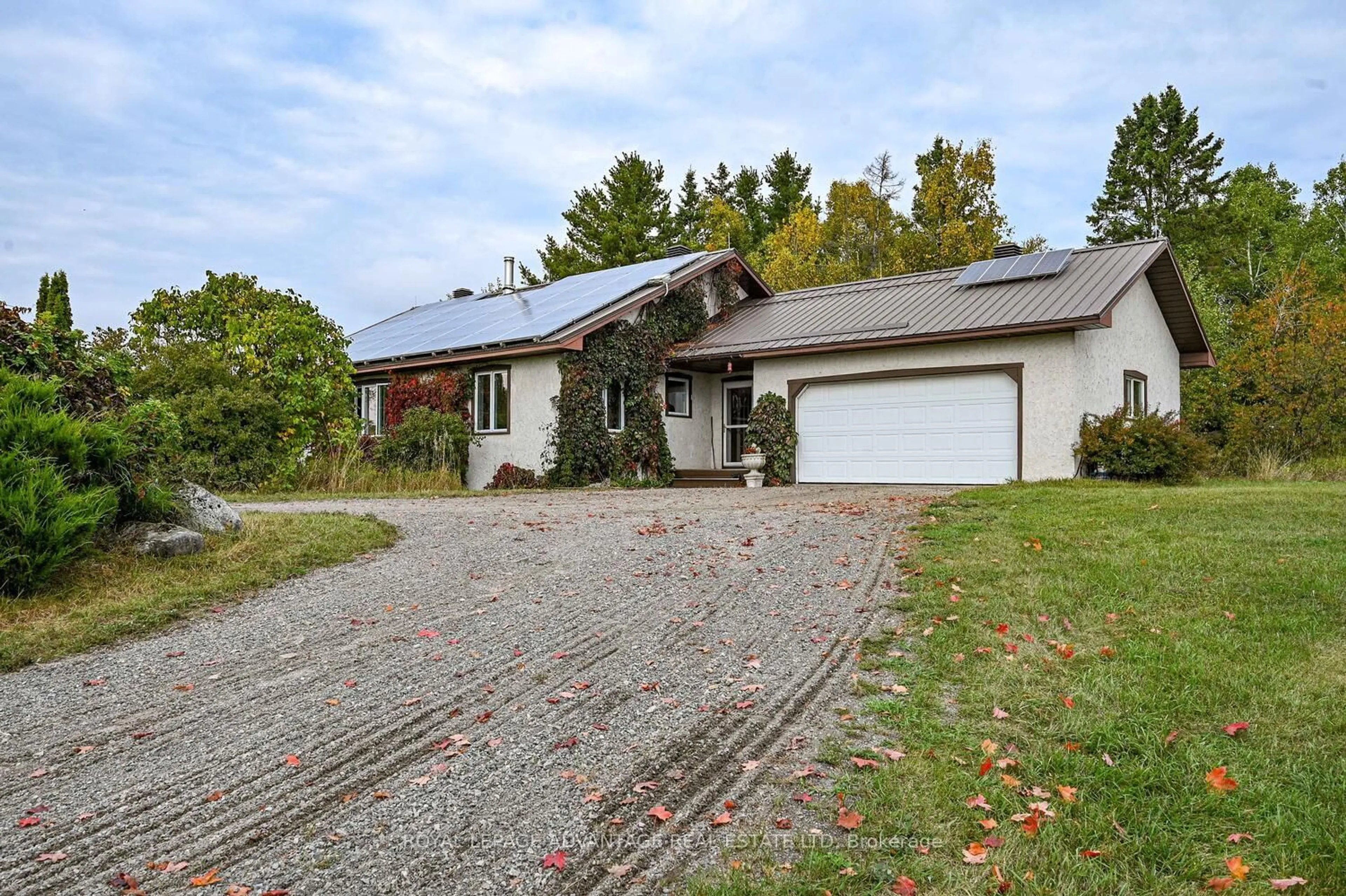 A pic from outside/outdoor area/front of a property/back of a property/a pic from drone, street for 1612 Bennett Lake Rd, Balderson Ontario K0G 1A0