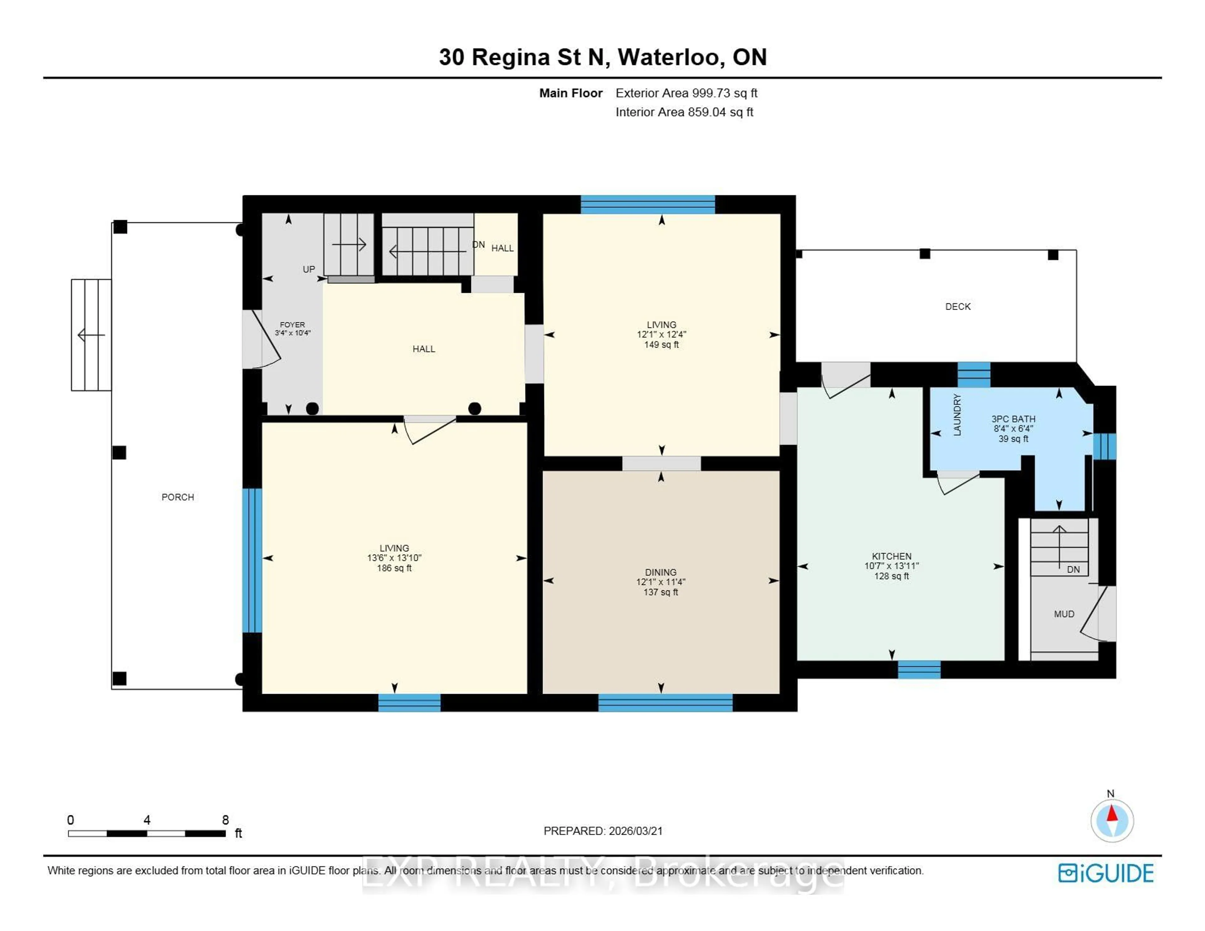 Floor plan for 30 Regina St, Waterloo Ontario N2J 3A1