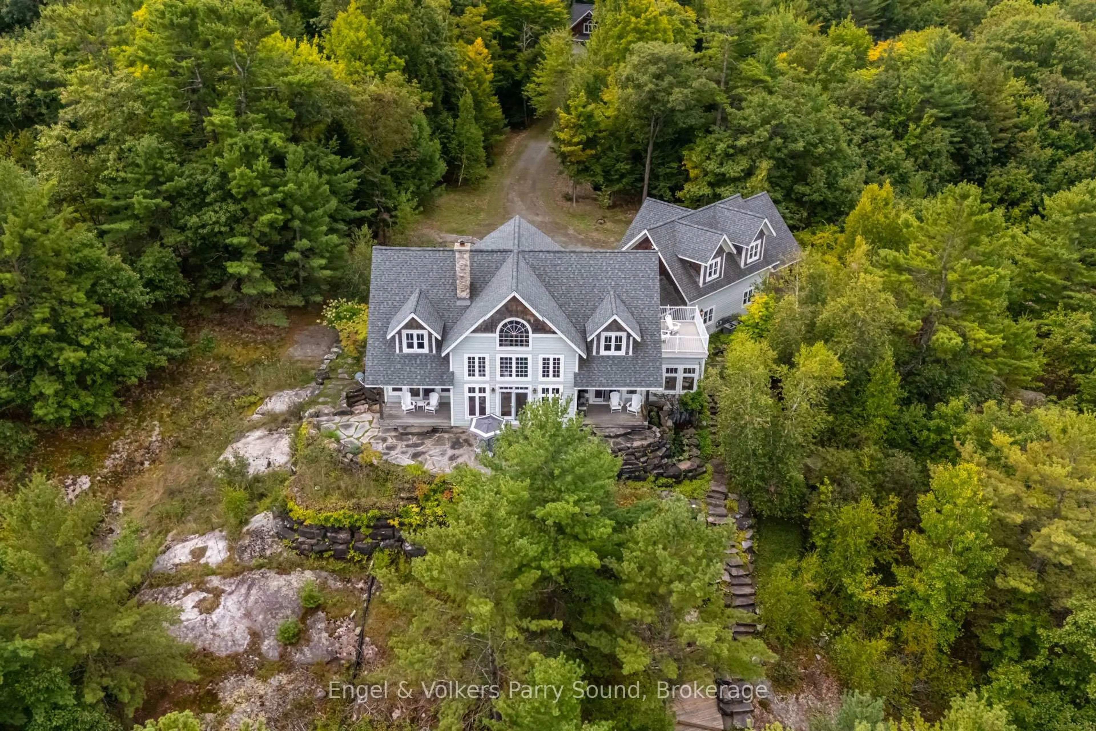 A pic from outside/outdoor area/front of a property/back of a property/a pic from drone, unknown for 22 Beacon Point Dr, Carling Ontario P0G 1G0