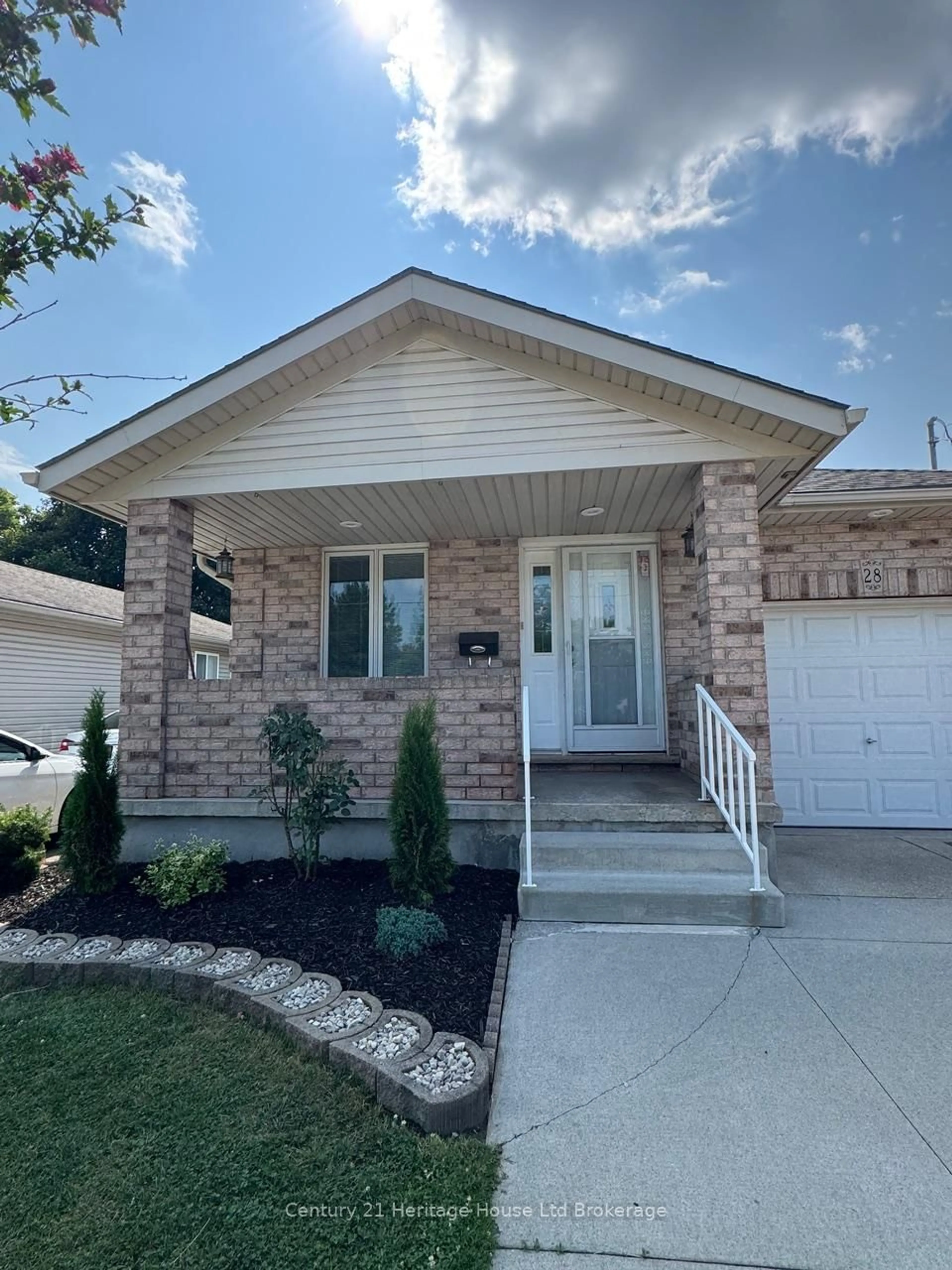 Home with brick exterior material, street for 28 Teeple St, Woodstock Ontario N4S 3Y7