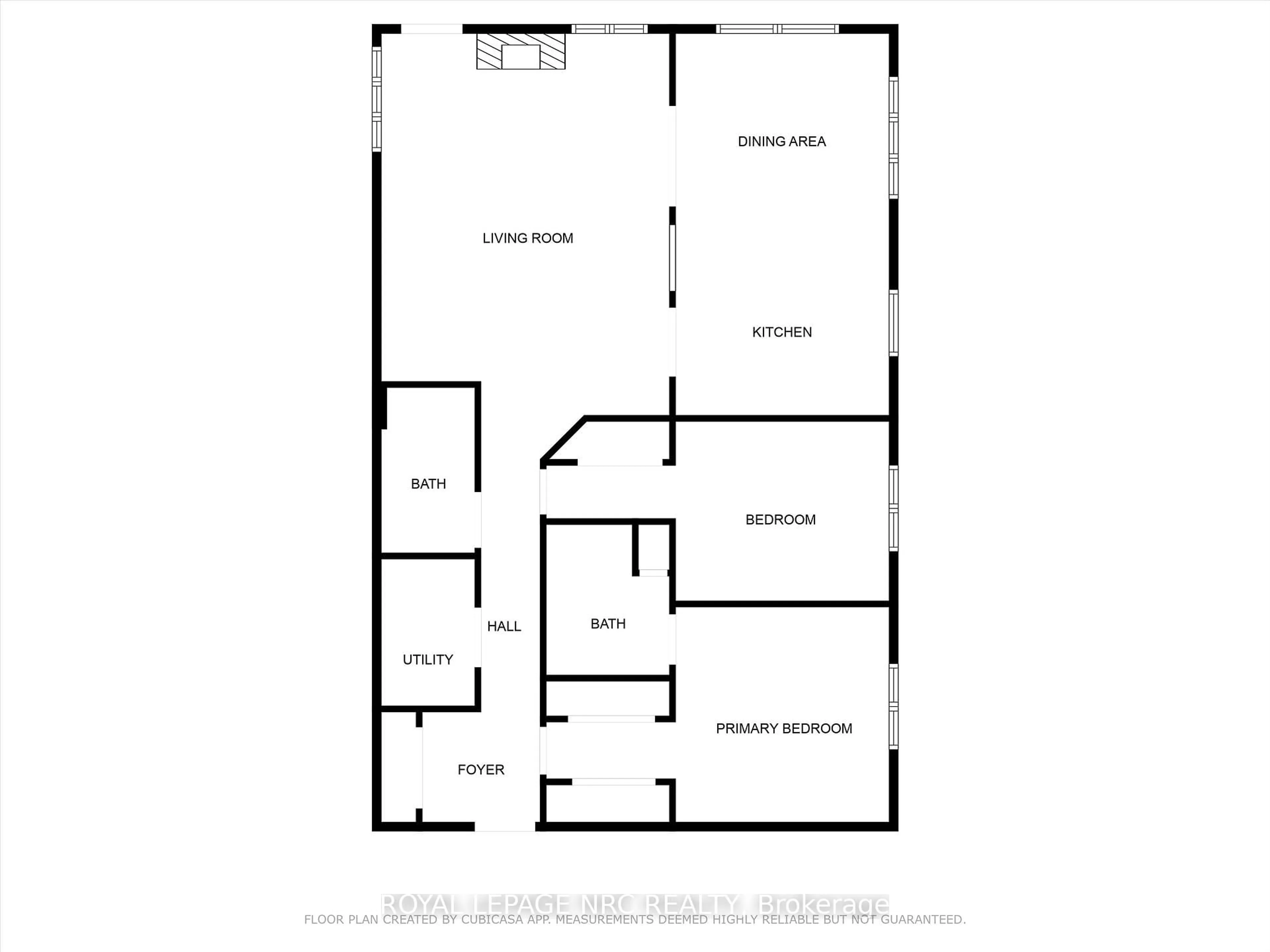 Floor plan for 55 Main St #101, St. Catharines Ontario L2N 4T8
