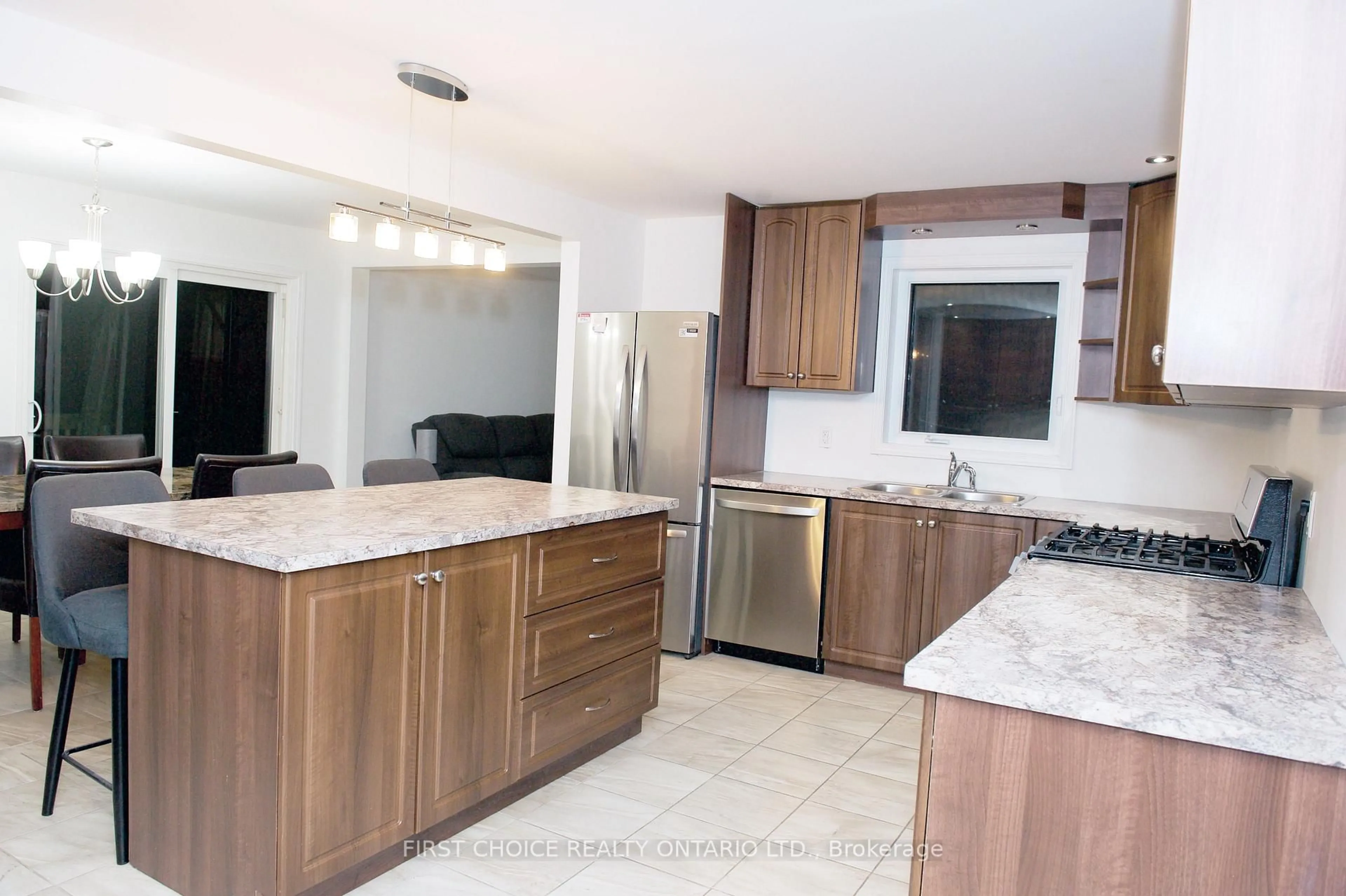 Open concept kitchen, ceramic/tile floor for 1383 Baker Rd, The Nation Ontario K0A 1M0