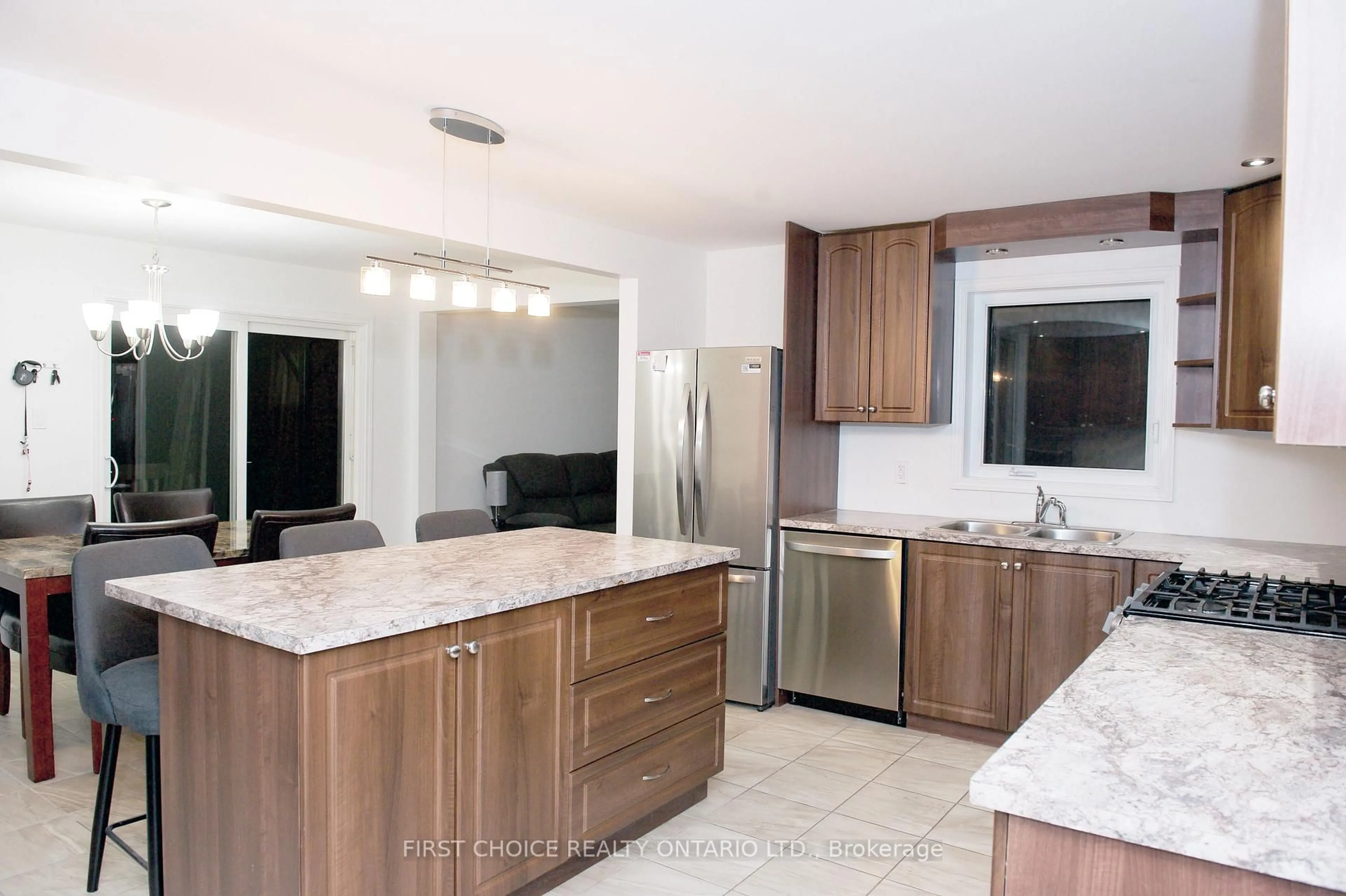Open concept kitchen, ceramic/tile floor for 1383 Baker Rd, The Nation Ontario K0A 1M0