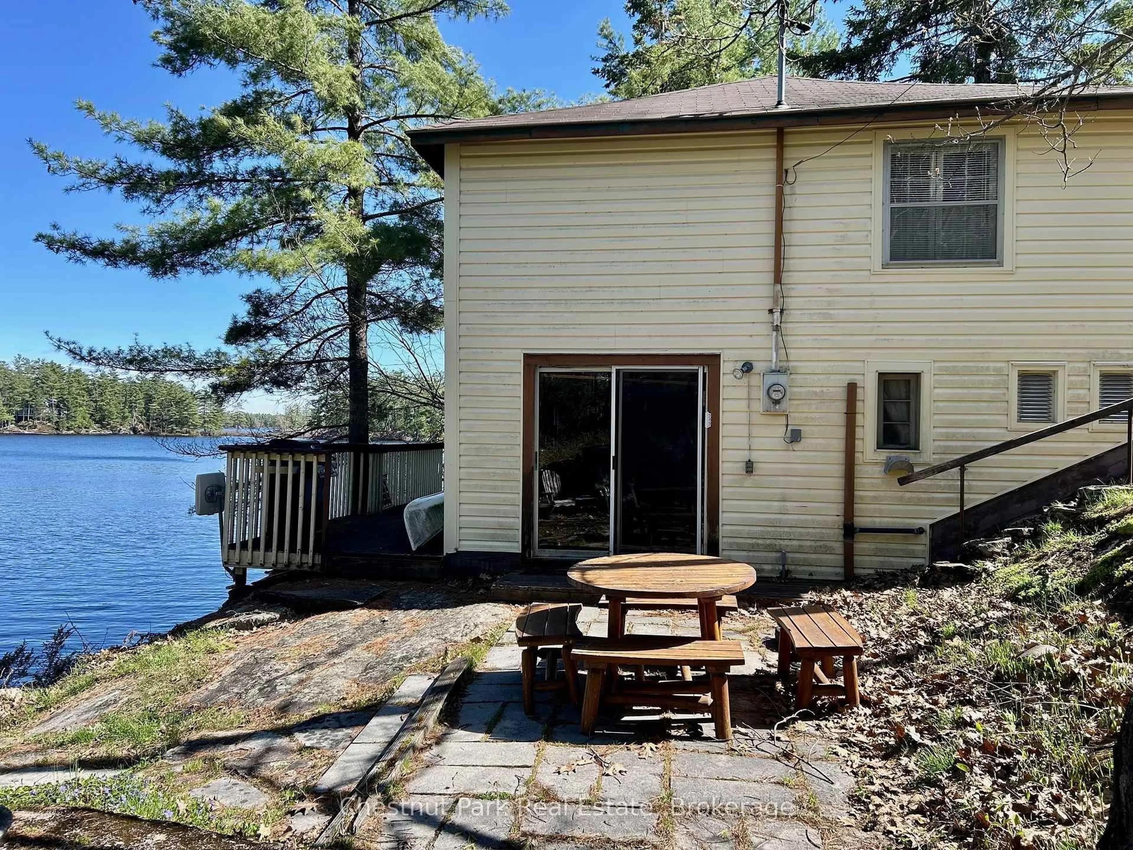 Patio, water/lake/river/ocean view for 1 & 2 -1051 WIGWAM LODGE Rd, Gravenhurst Ontario P0E 1G0