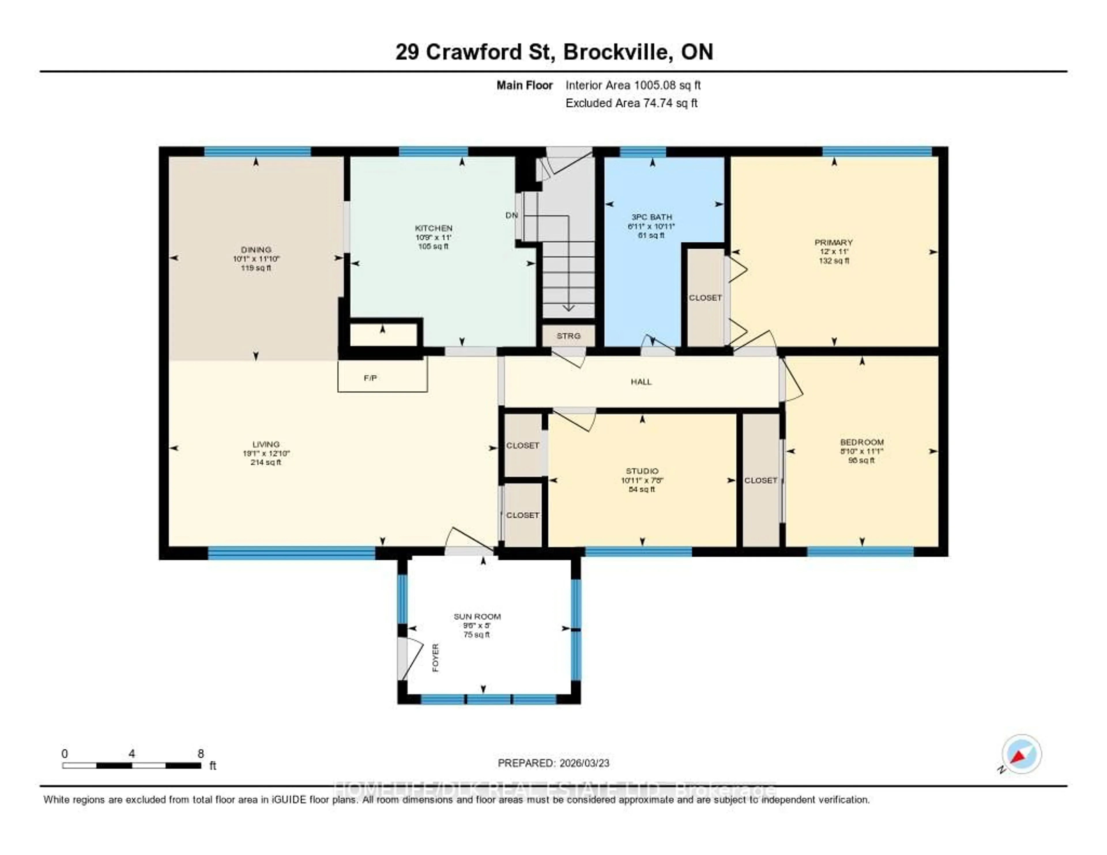 Floor plan for 29 Crawford St, Brockville Ontario K6V 1S2