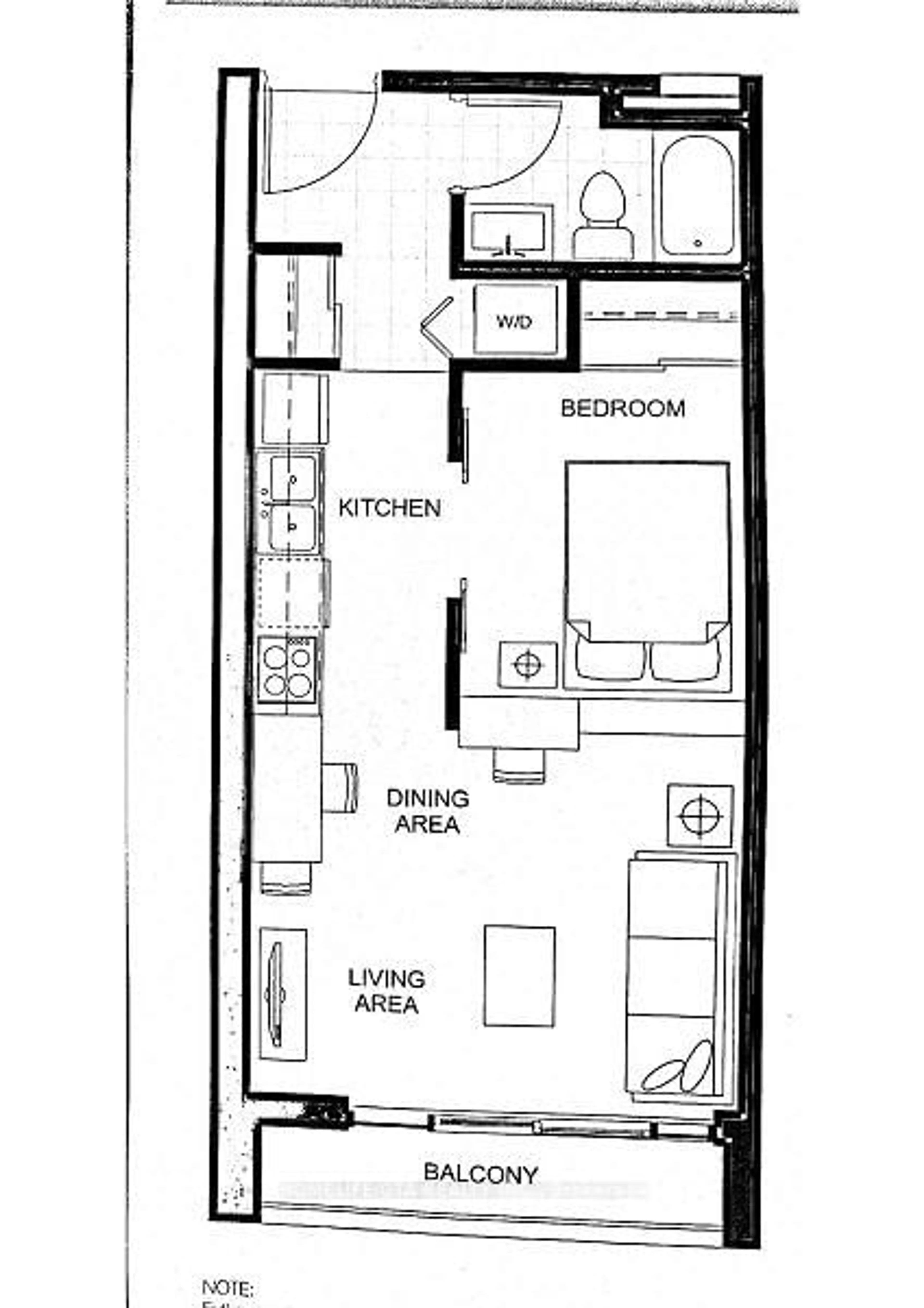 Floor plan for 308 Lester St #516, Waterloo Ontario N2L 3W7