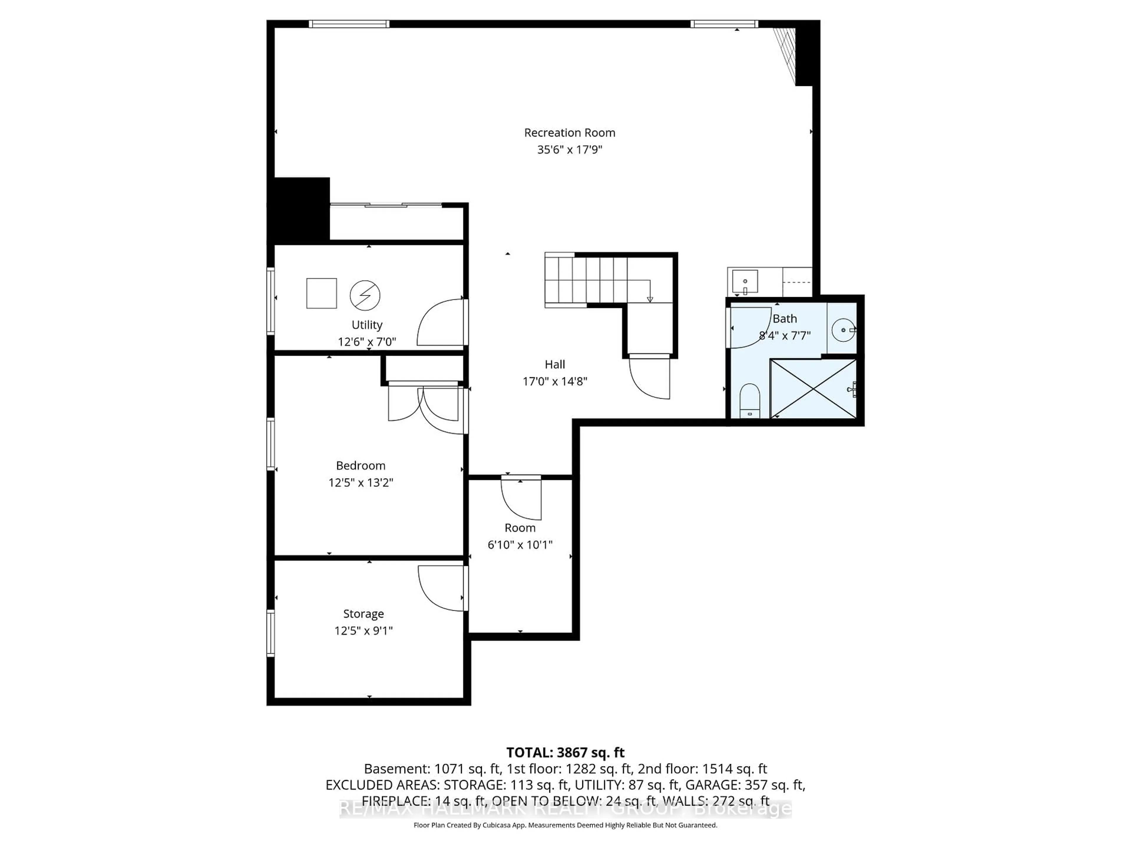 Floor plan for 453 Keith Cres, Ottawa Ontario K1W 0A5