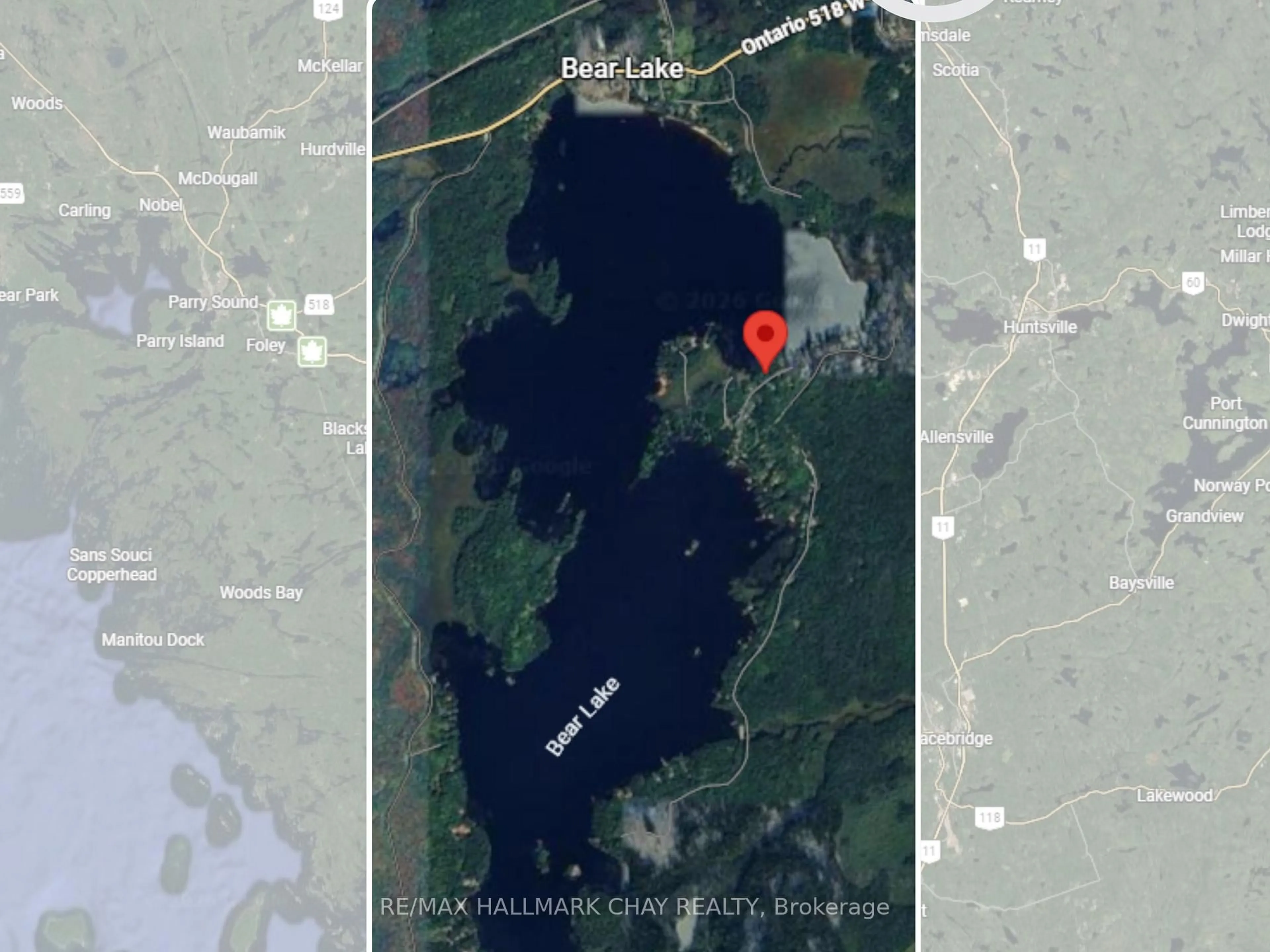 Picture of a map for 51 Bayside Dr, McMurrich/Monteith Ontario P0A 1Y0