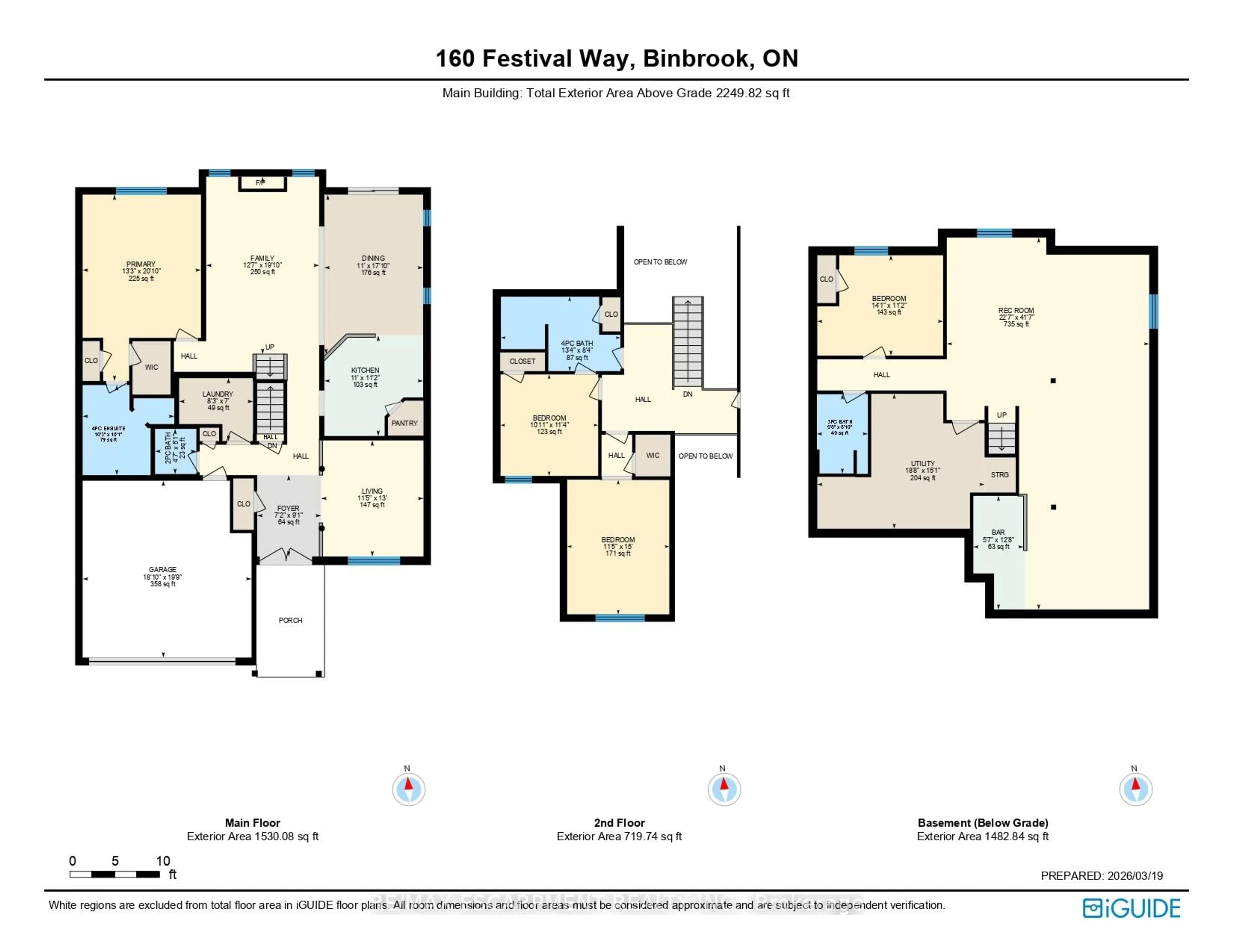 Floor plan for 160 Festival Way, Hamilton Ontario L0R 1C0