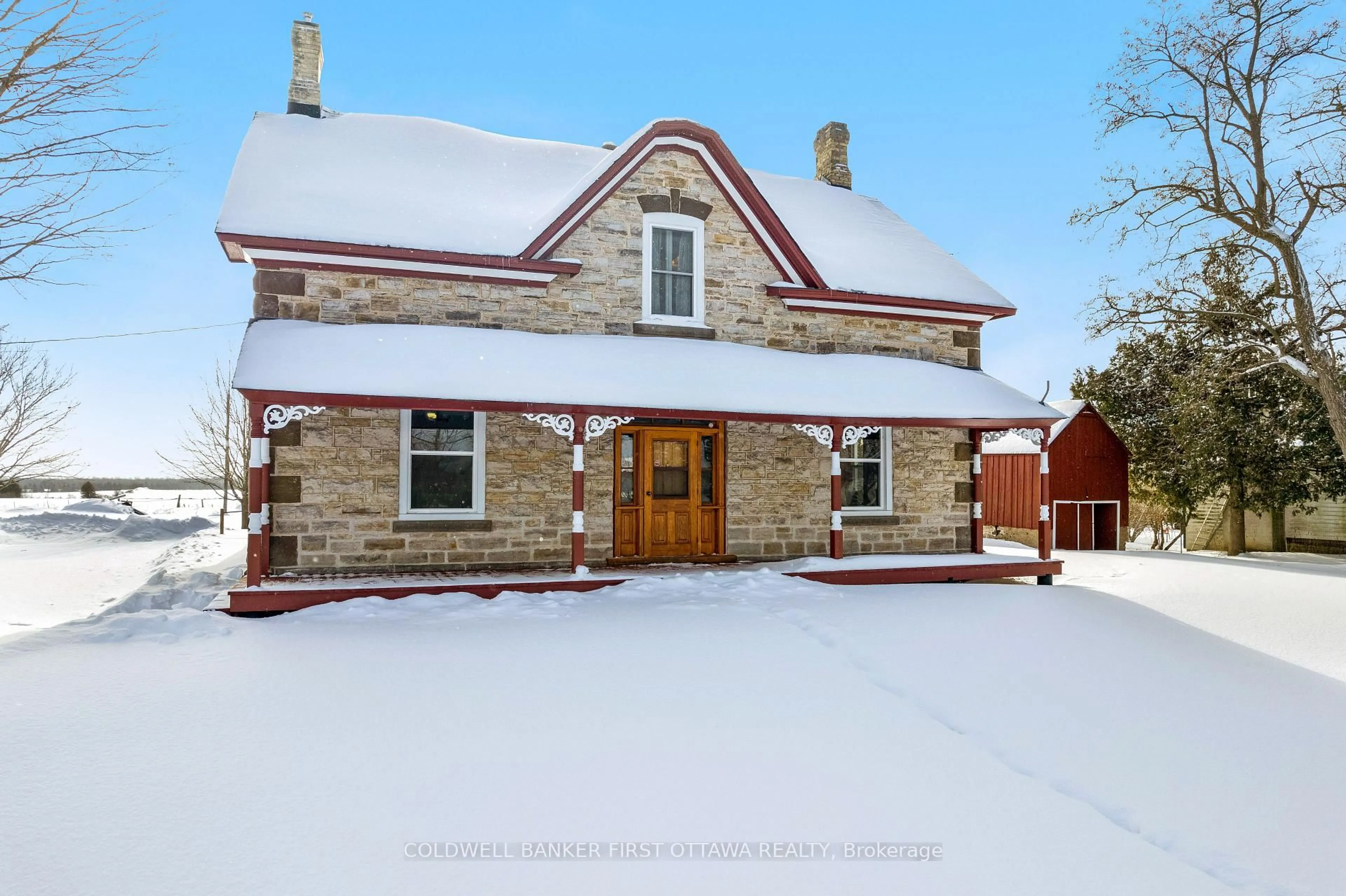 A pic from outside/outdoor area/front of a property/back of a property/a pic from drone, building for 2061 Christie Lake Rd, Perth Ontario K7H 3C6