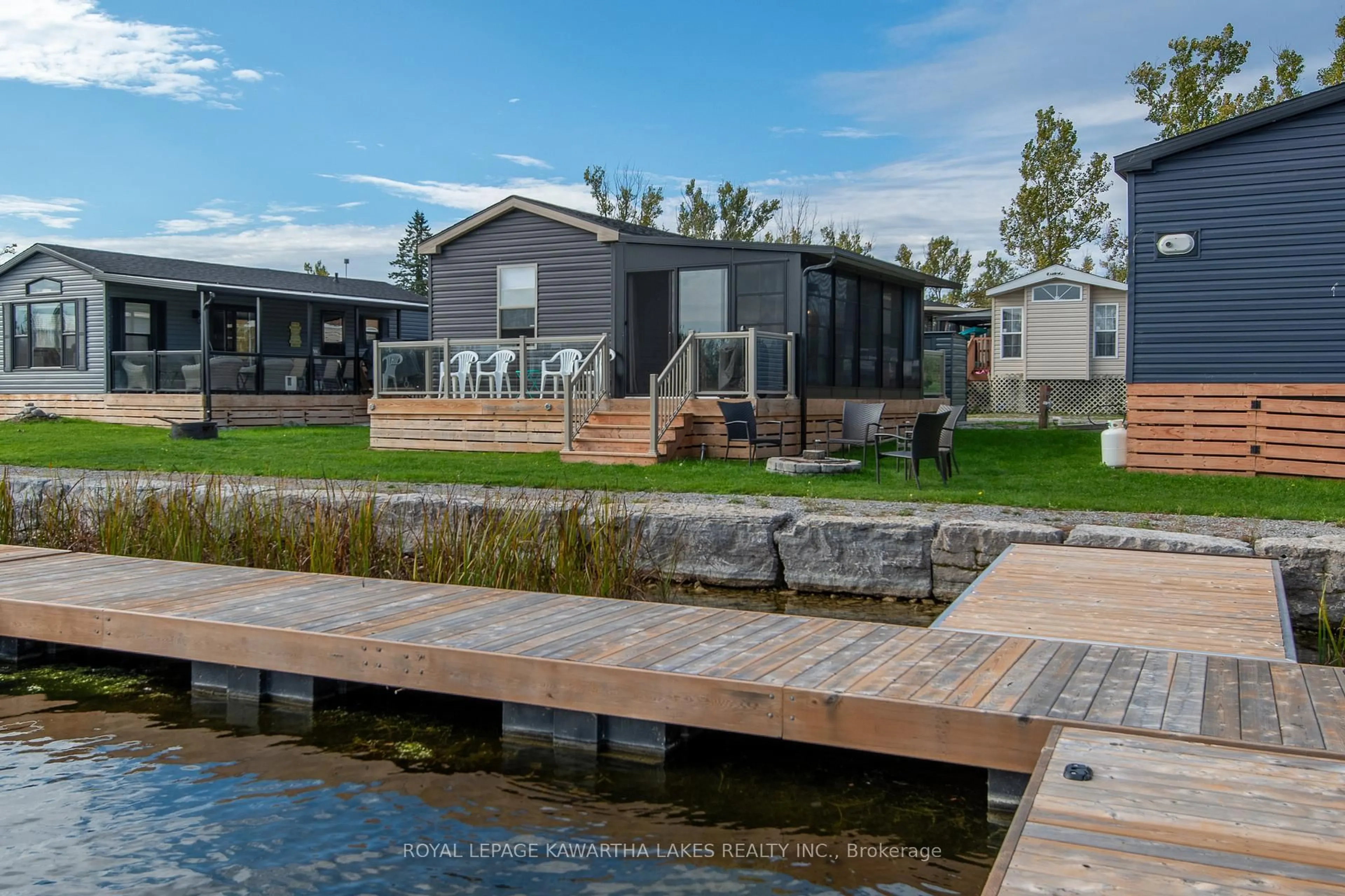 Patio, water/lake/river/ocean view for 657 Thunder Bridge Rd #W21, Kawartha Lakes Ontario K9V 4R1