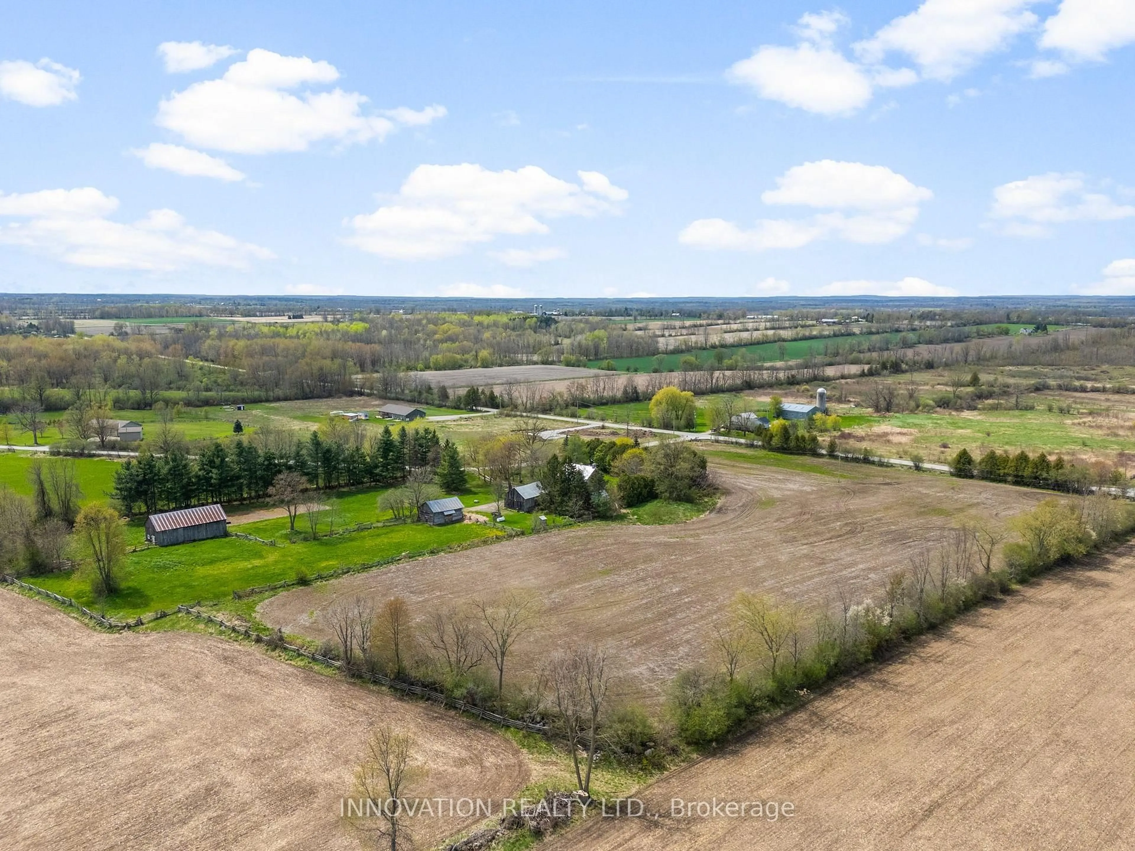 A pic from outside/outdoor area/front of a property/back of a property/a pic from drone, unknown for 1330 Barries Sdrd, Drummond/North Elmsley Ontario K7C 0M2