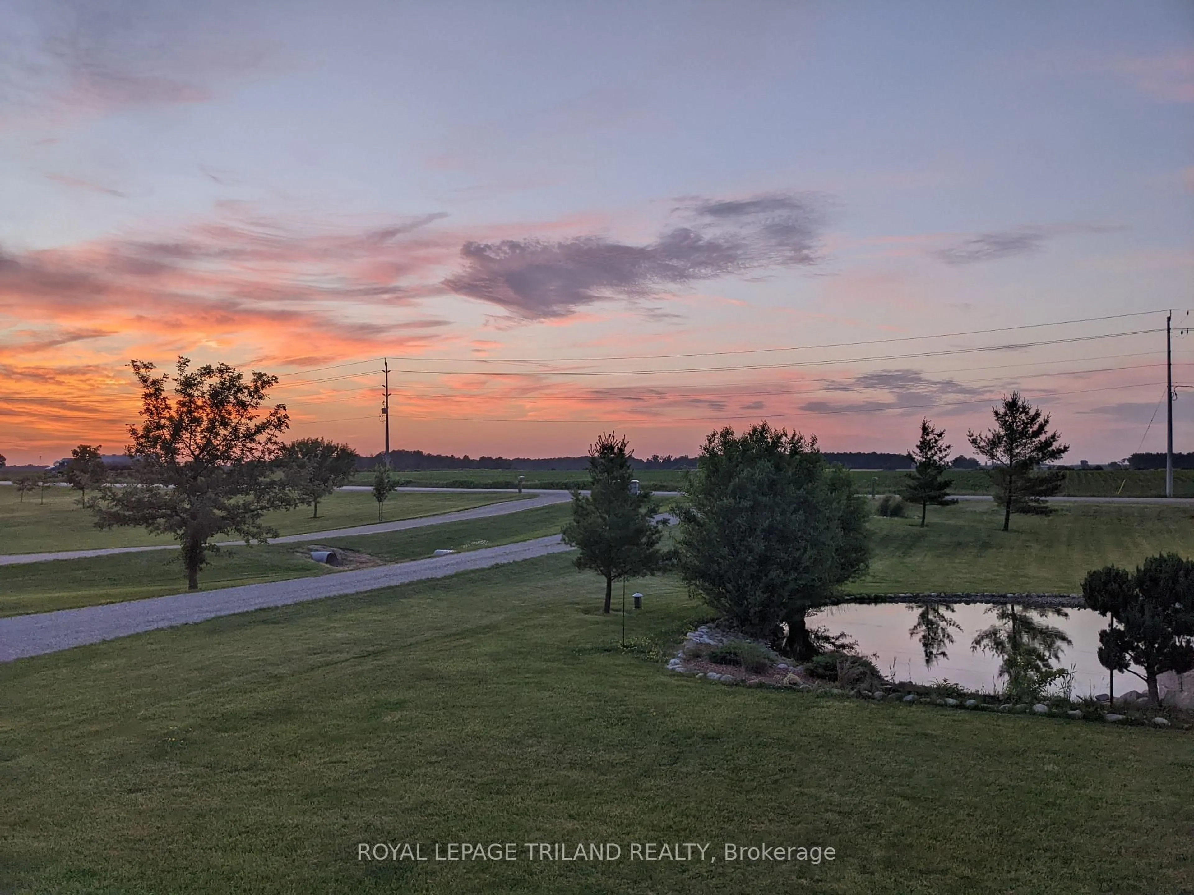A pic from outside/outdoor area/front of a property/back of a property/a pic from drone, water/lake/river/ocean view for 7603 Zion Line, Warwick Ontario N0M 2S0