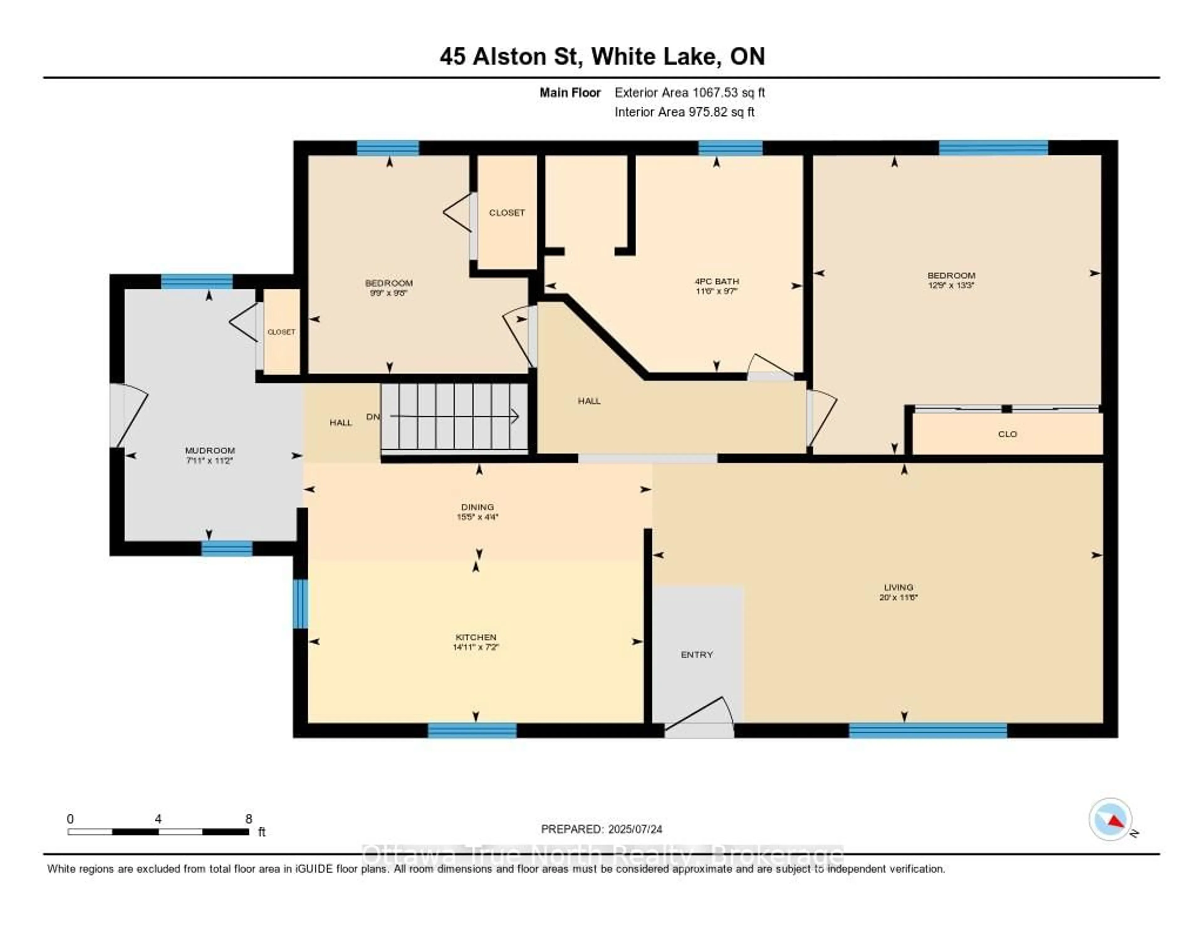 Floor plan for 45 Alston St, White Lake Ontario K0A 3L0