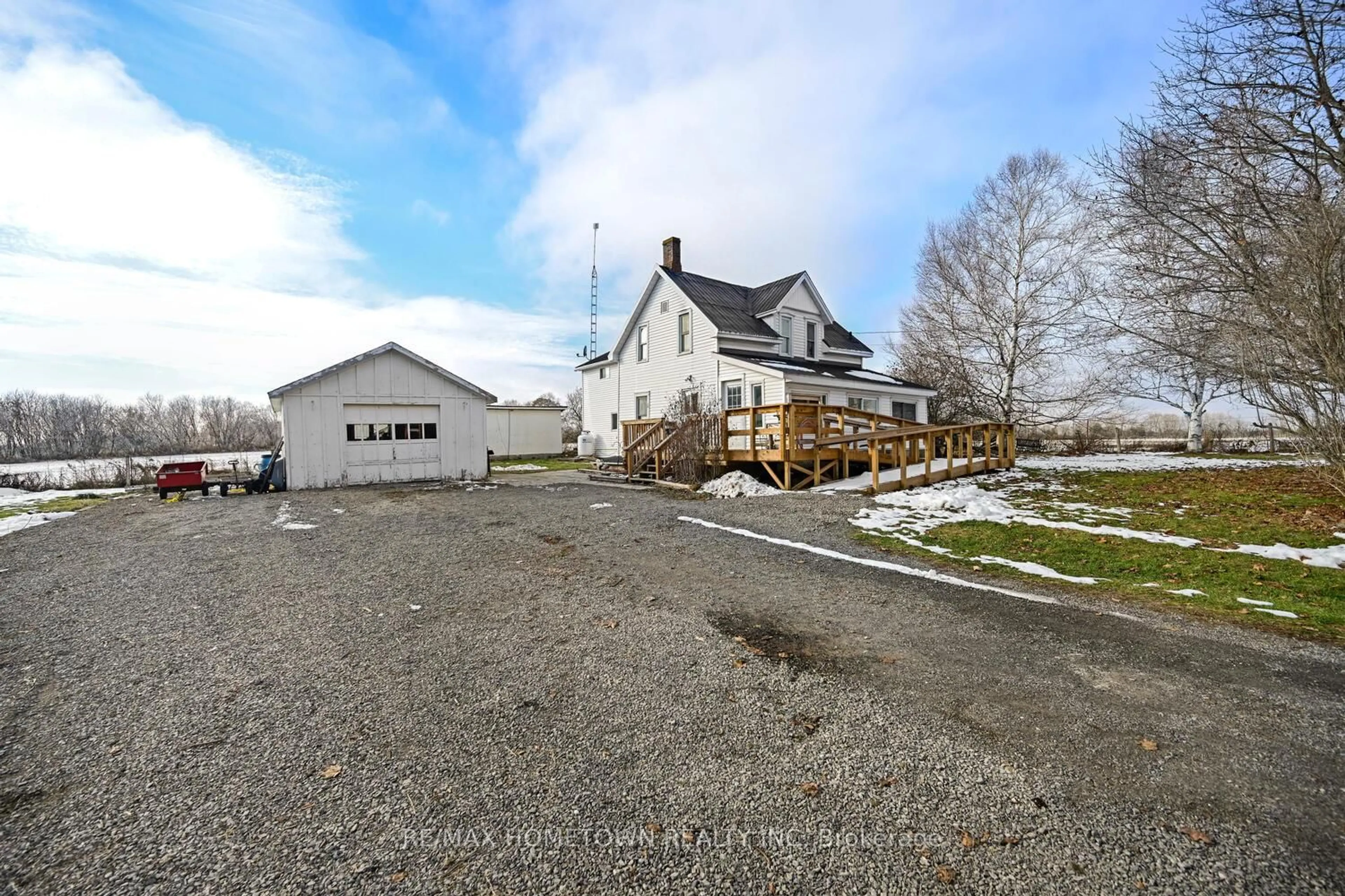 A pic from outside/outdoor area/front of a property/back of a property/a pic from drone, street for 6482 County Road 7 Rd, Elizabethtown-Kitley Ontario K6V 5T4