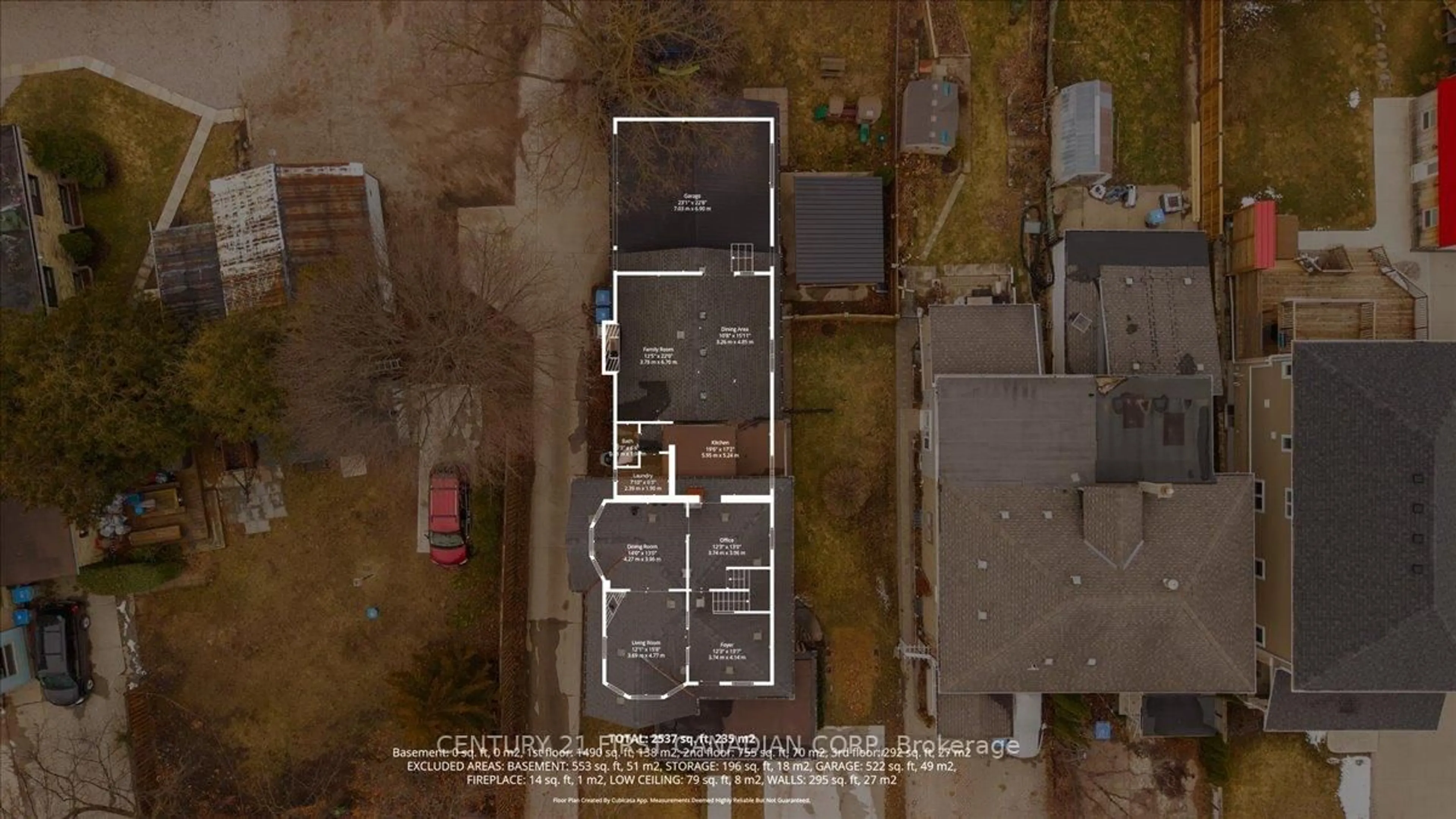 A pic from outside/outdoor area/front of a property/back of a property/a pic from drone, street for 18 Colborne St, Strathroy-Caradoc Ontario N7G 2L9