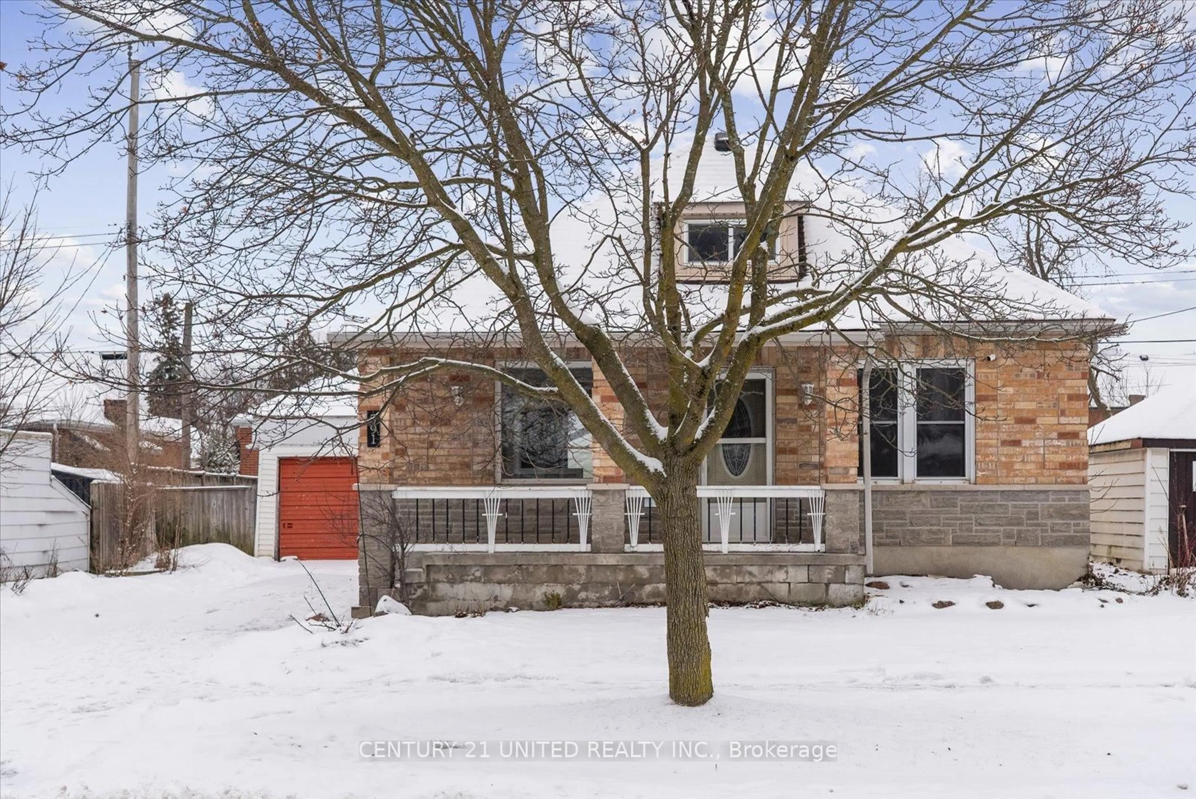 Home with brick exterior material, street for 591 Mccannan Ave, Peterborough Ontario K9J 4J7