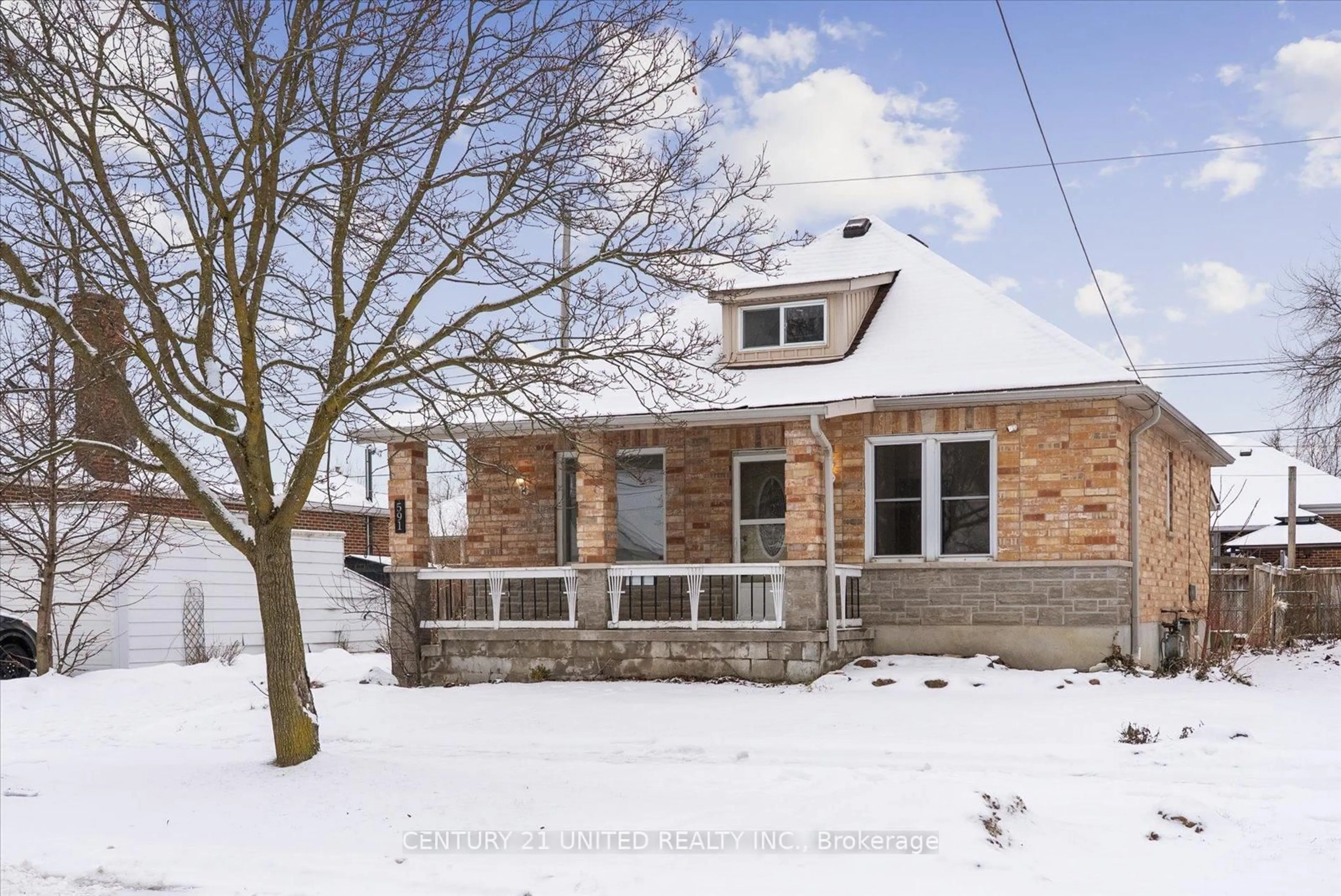 Home with brick exterior material, street for 591 Mccannan Ave, Peterborough Ontario K9J 4J7