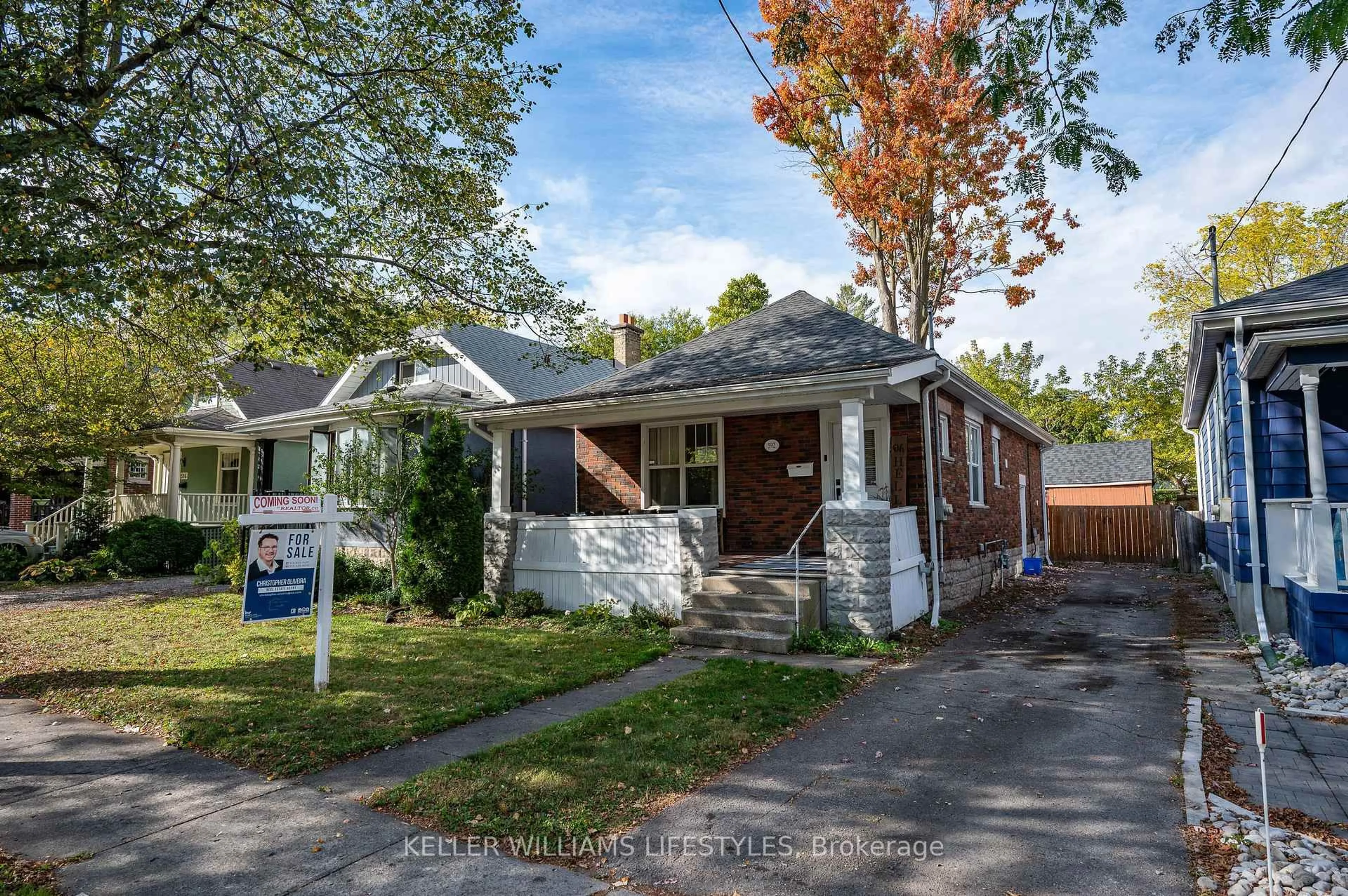 Home with brick exterior material, street for 592 Rosedale St, London East Ontario N6B 2C6
