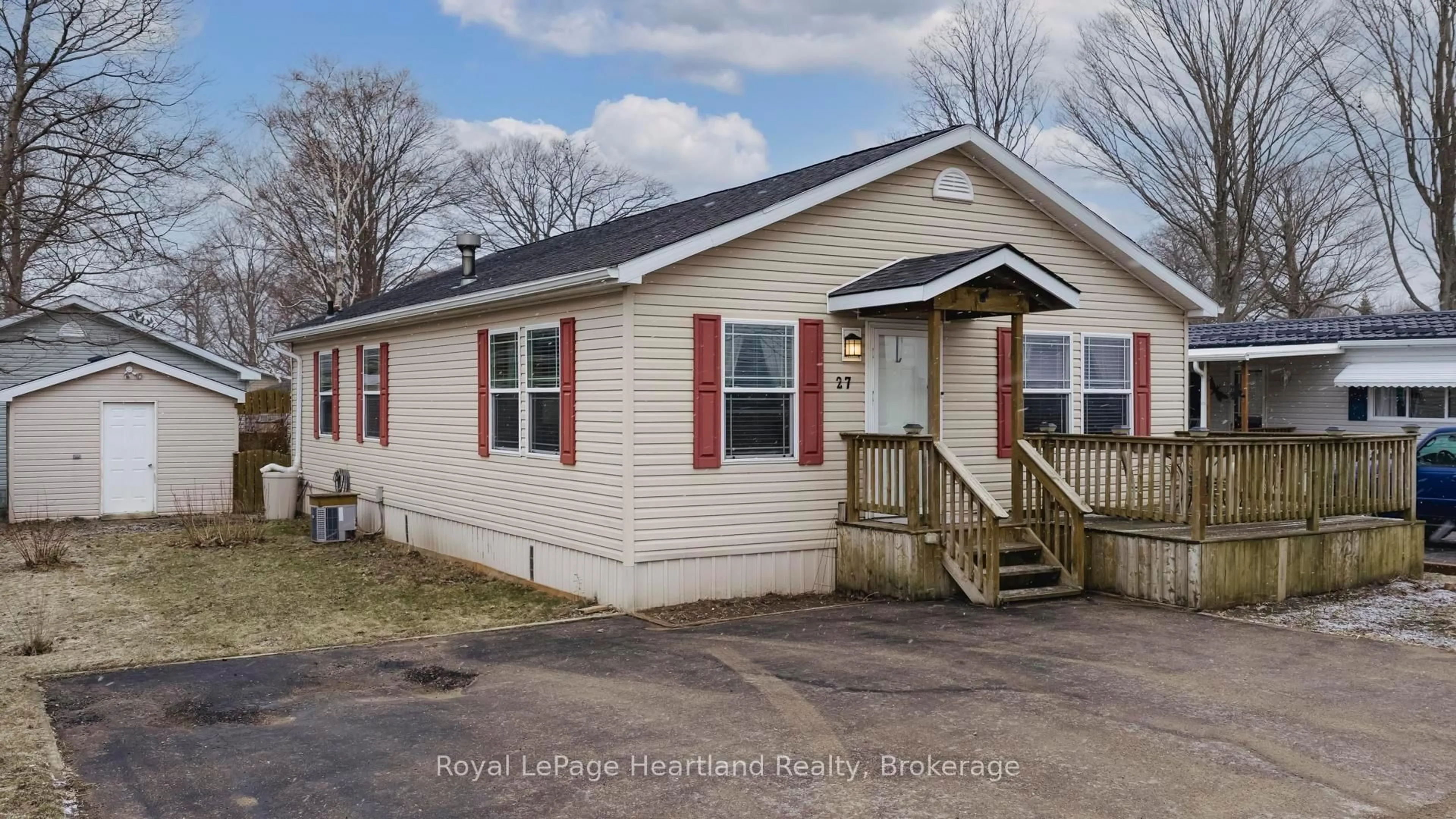 Home with vinyl exterior material, street for 27 CHEYENNE Lane, Ashfield-Colborne-Wawanosh Ontario N7A 3Y2