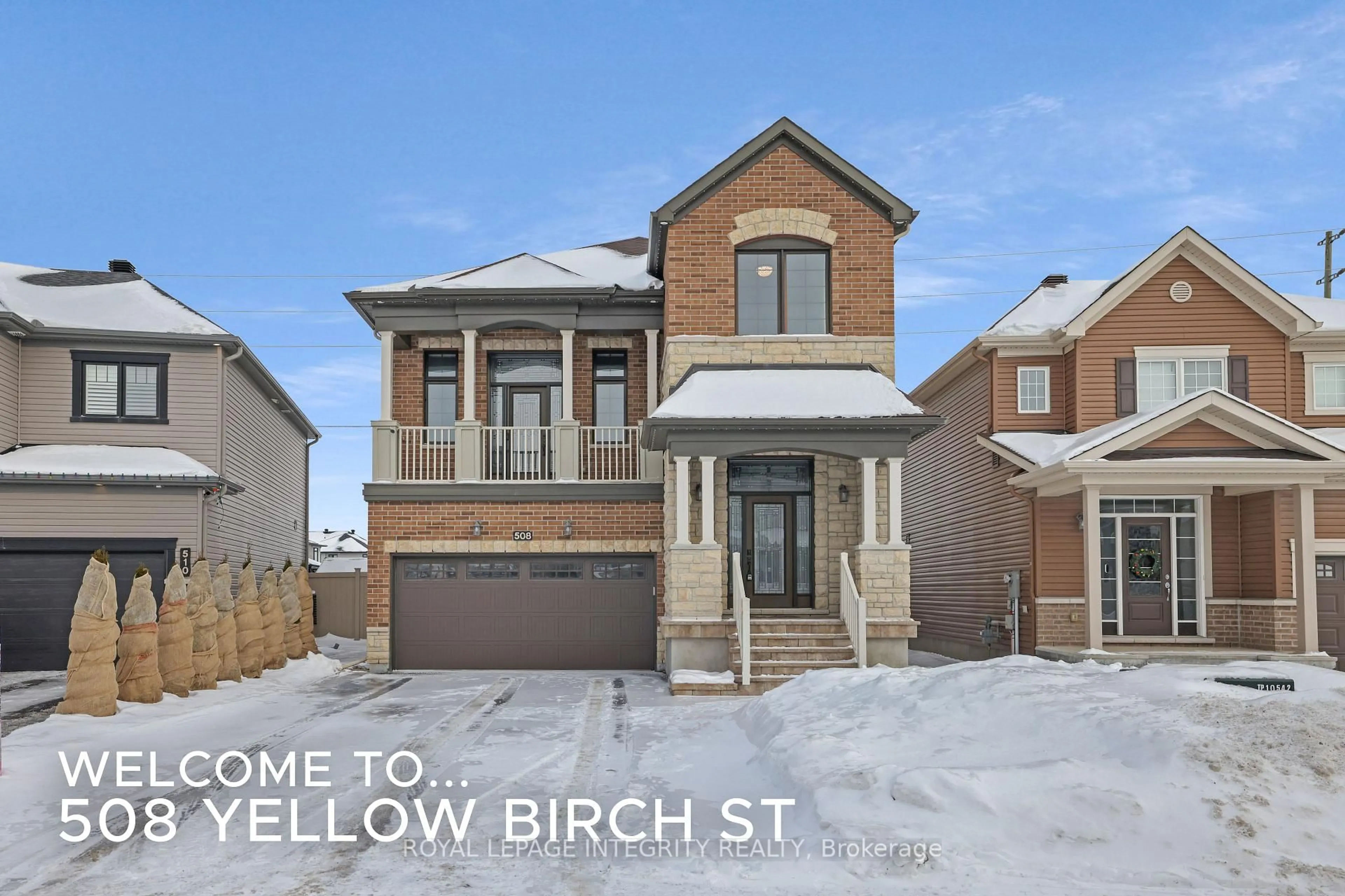 Home with brick exterior material, street for 508 Yellow Birch St, Orleans Ontario K1W 0J3