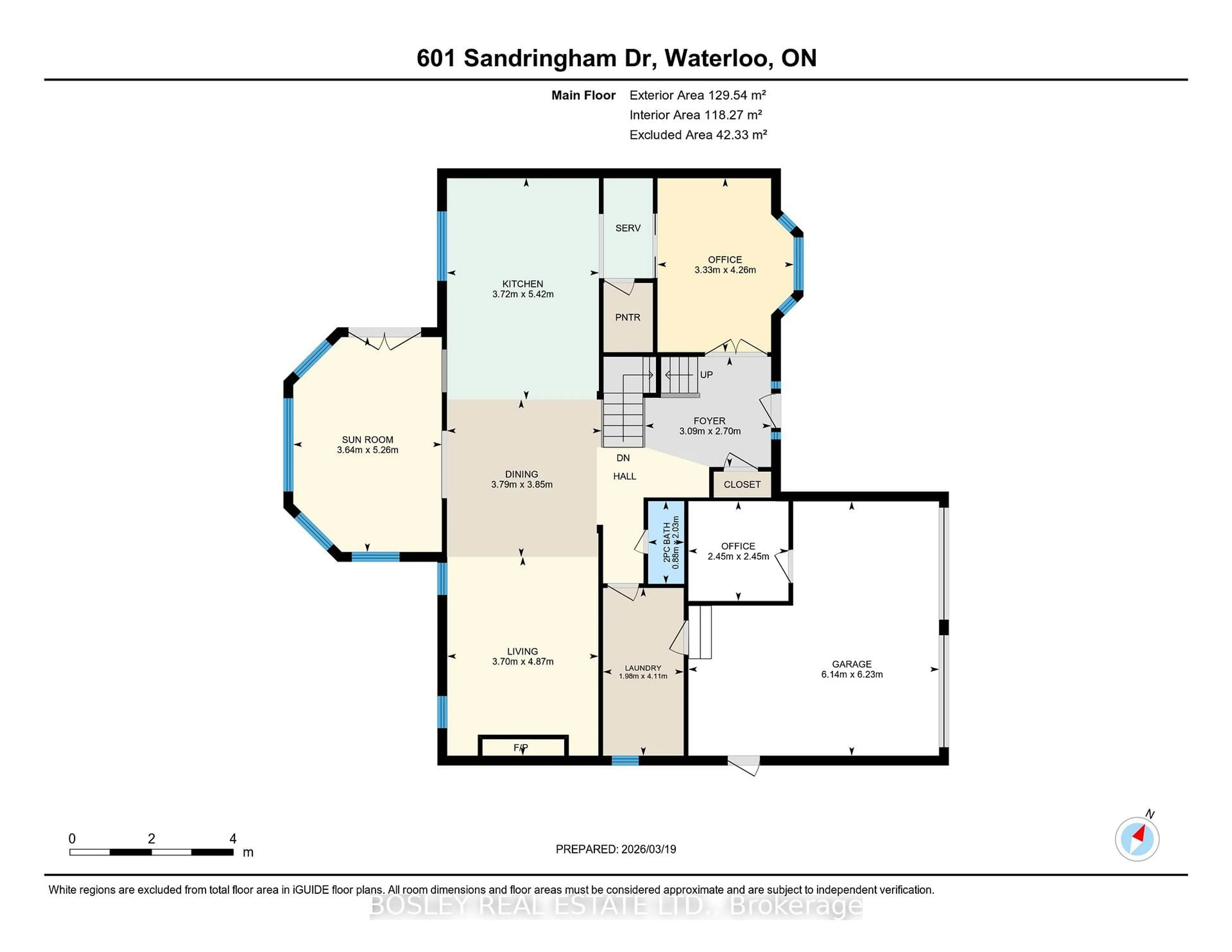 Floor plan for 601 Sandringham Dr, Waterloo Ontario N2K 3L5
