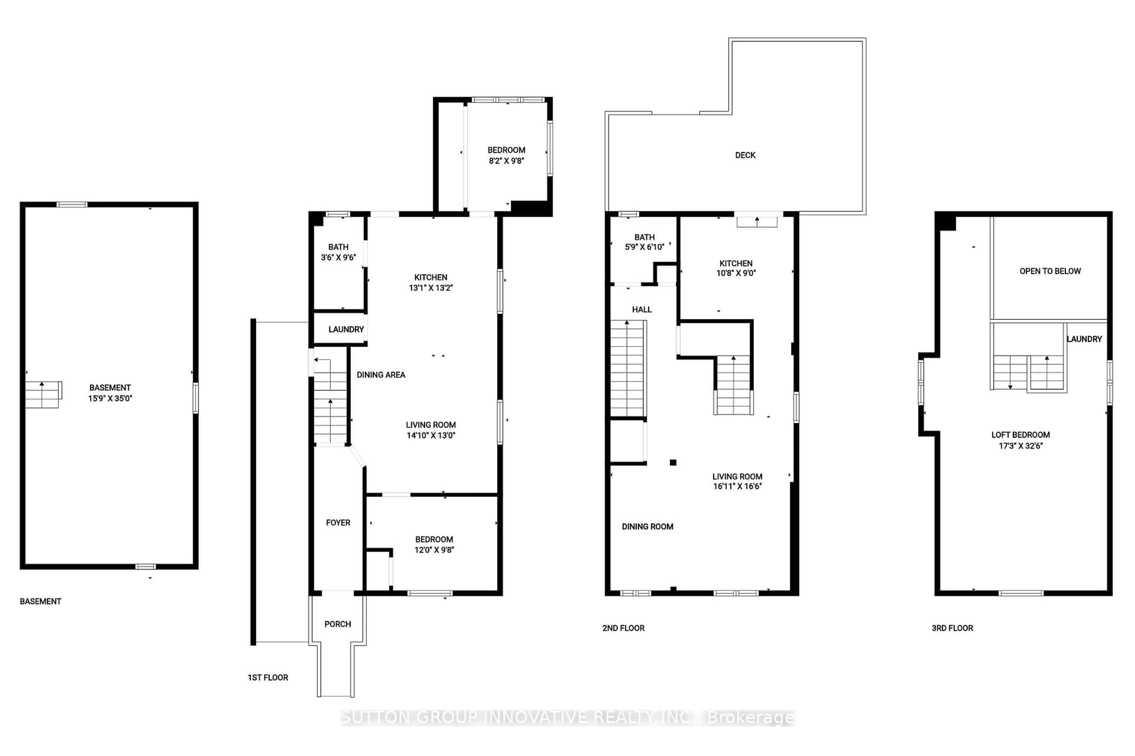Floor plan for 57 New St, Hamilton Ontario L8P 4J7