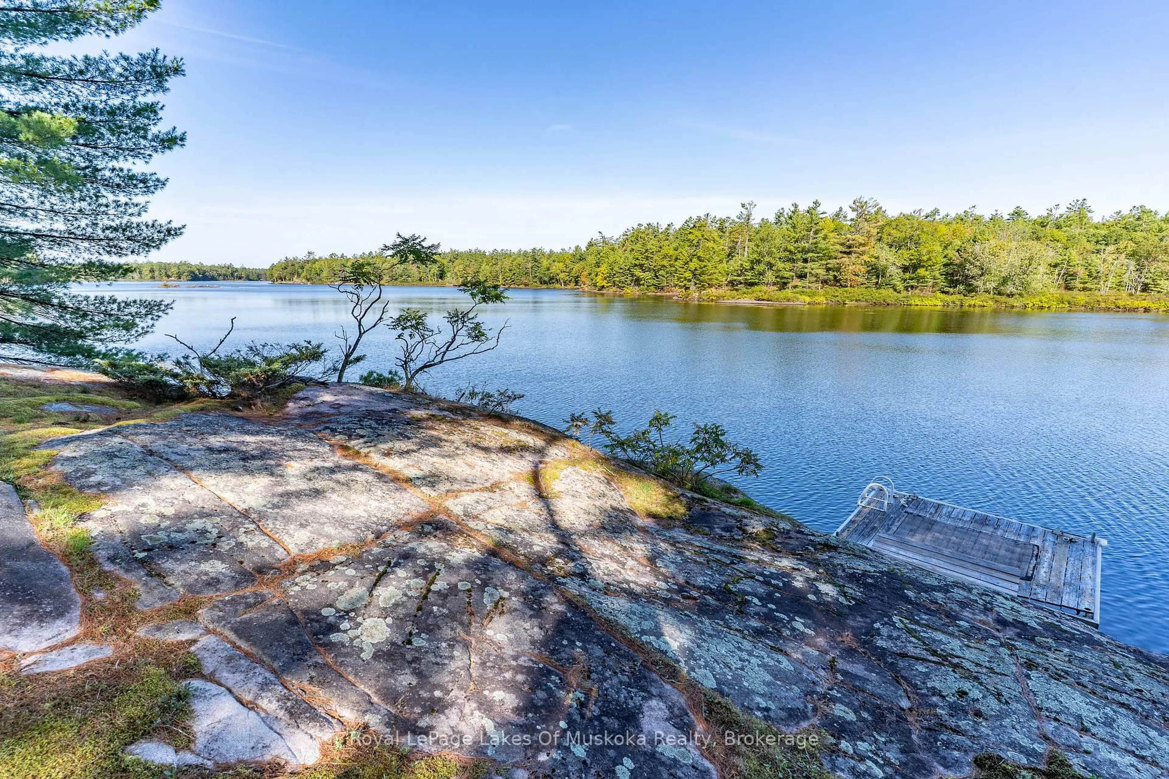 A pic from outside/outdoor area/front of a property/back of a property/a pic from drone, water/lake/river/ocean view for 1010 Tara Lane, Gravenhurst Ontario P0E 1N0