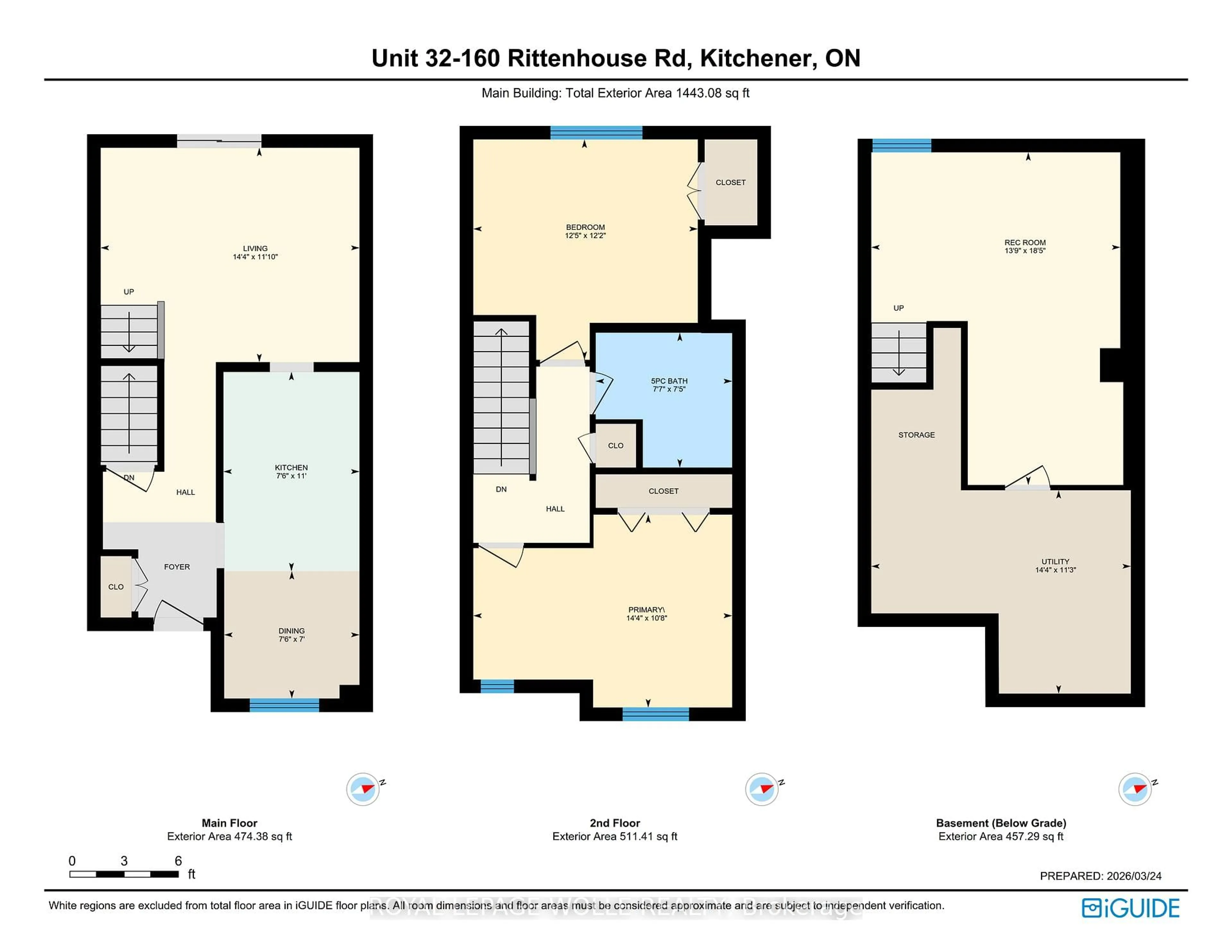 Floor plan for 160 Rittenhouse Rd #32, Kitchener Ontario N2E 3G7