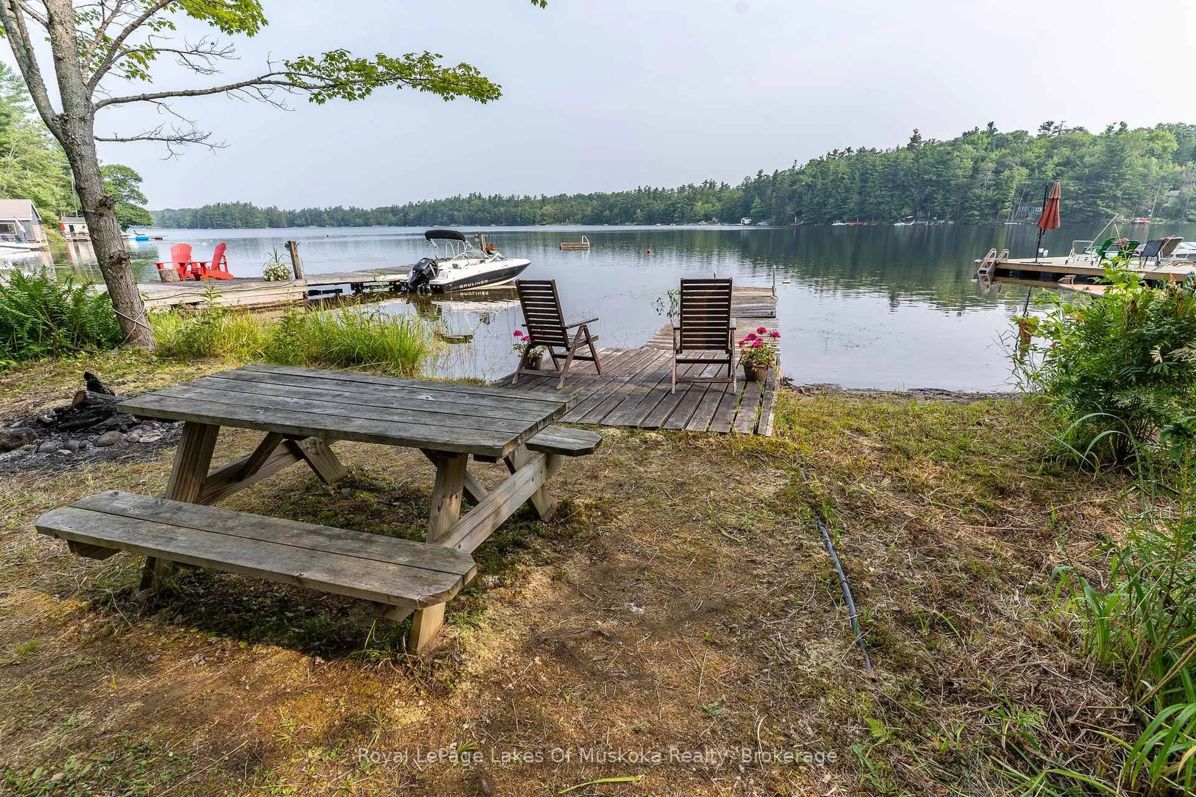 Patio, water/lake/river/ocean view for 1072 Long Lake Rd, Muskoka Lakes Ontario P0C 1A0