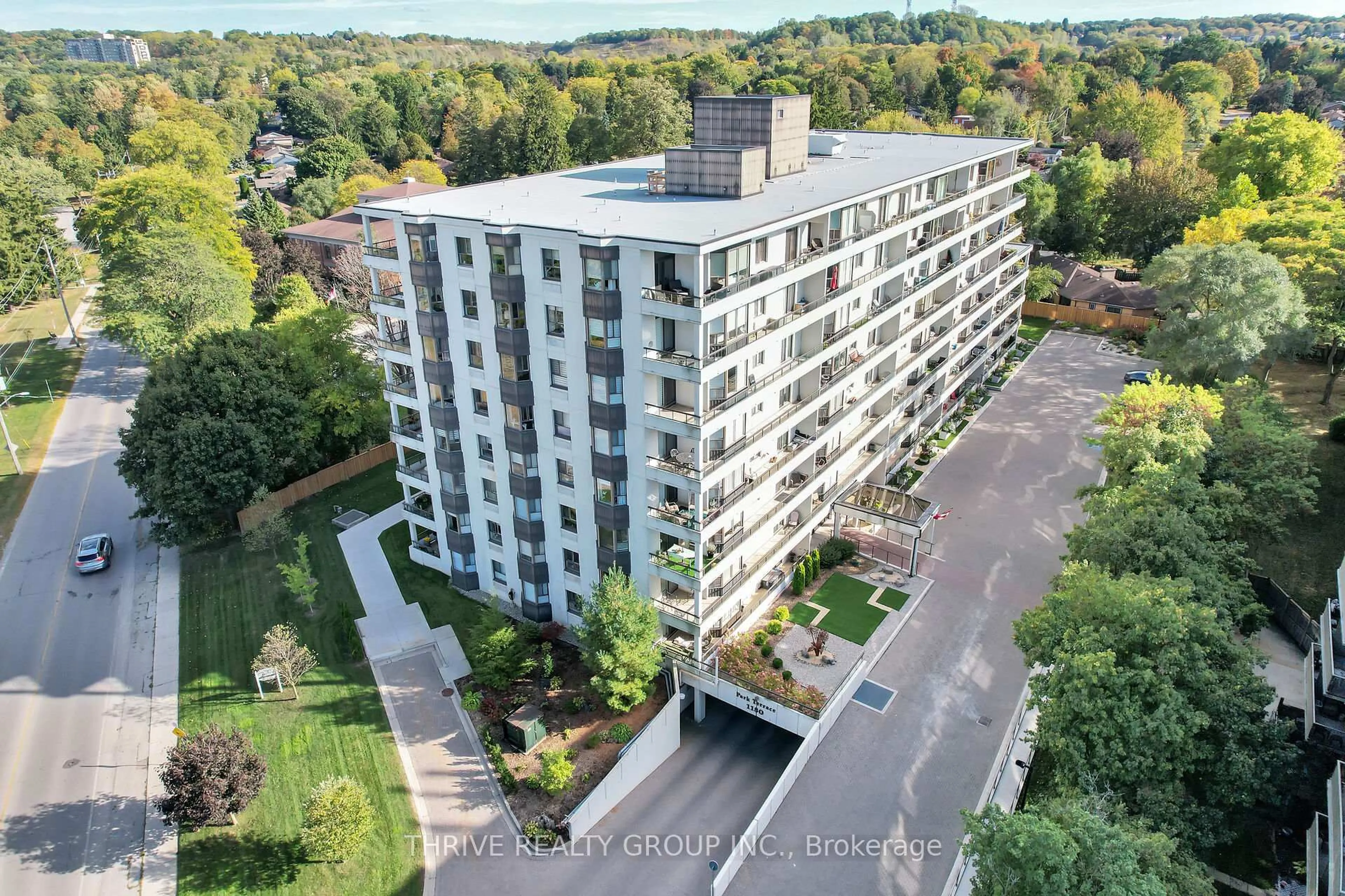 A pic from outside/outdoor area/front of a property/back of a property/a pic from drone, building for 1180 Commissioners Rd #105, London South Ontario N6K 4J2